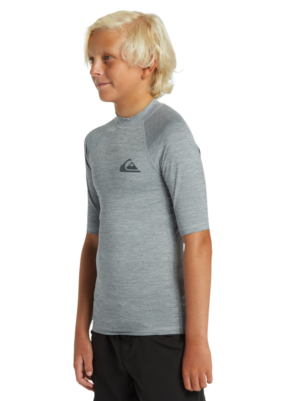Quiksilver Boys Short Sleeve Rash Guard UV Protection Shirt for Swimming, Surfing & Outdoor Activities