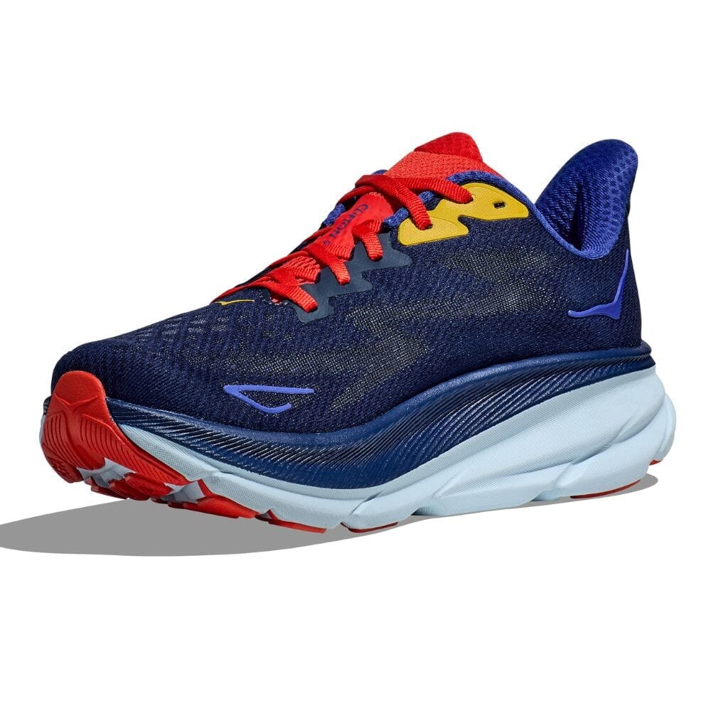 Hoka Men's Clifton 9 Wide Running Shoes - Lightweight Cushioned Sneakers for Road & Trail | Perfect for Jogging, Gym Workouts & Daily Walking