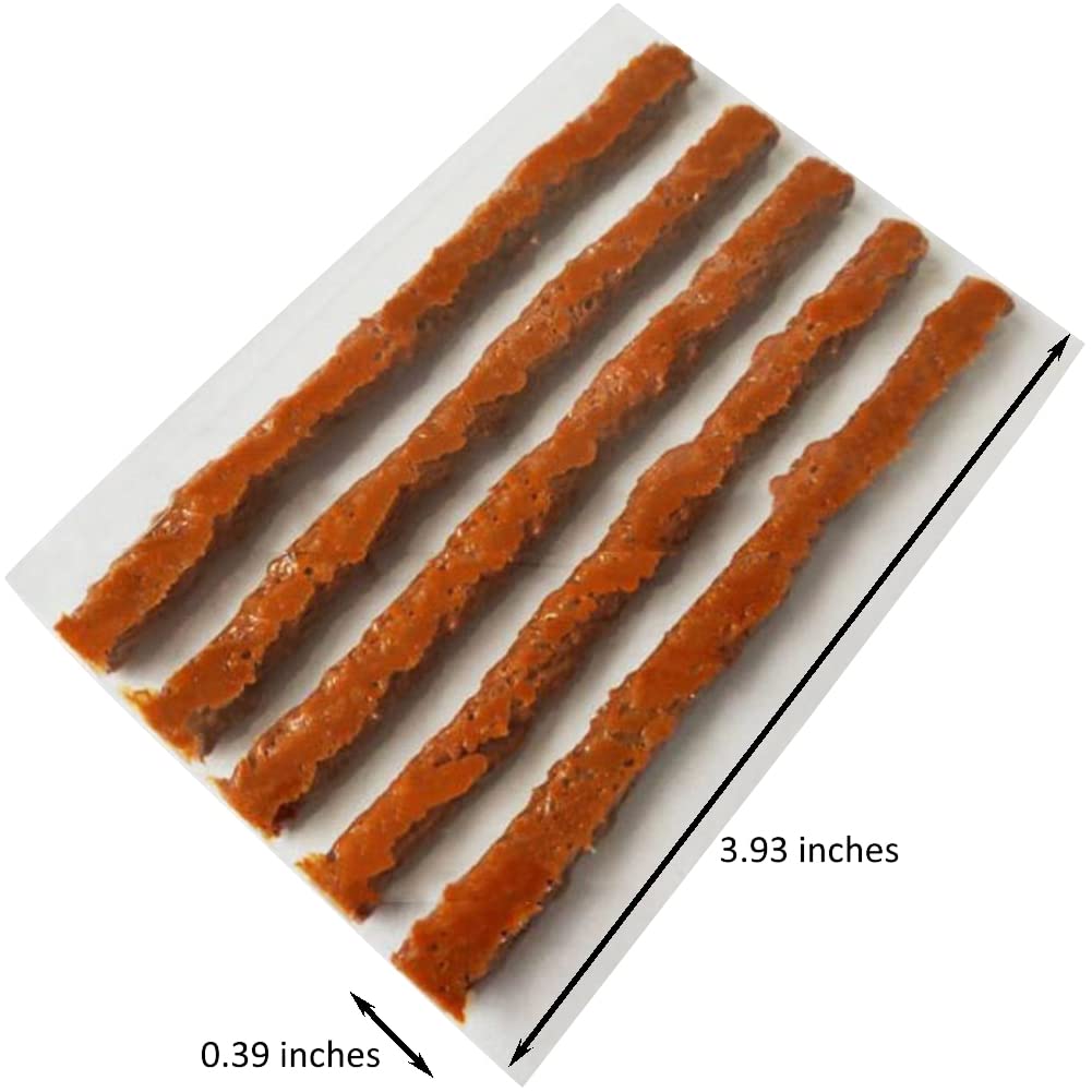 50 Pcs Tire Repair Plugs - Heavy Duty Tire Patch Kit for Car, ATV, UTV, Motorcycle & Wheelbarrow - Fix Flat Tires Fast - Emergency Roadside & Off-Road Vehicle Maintenance Essential