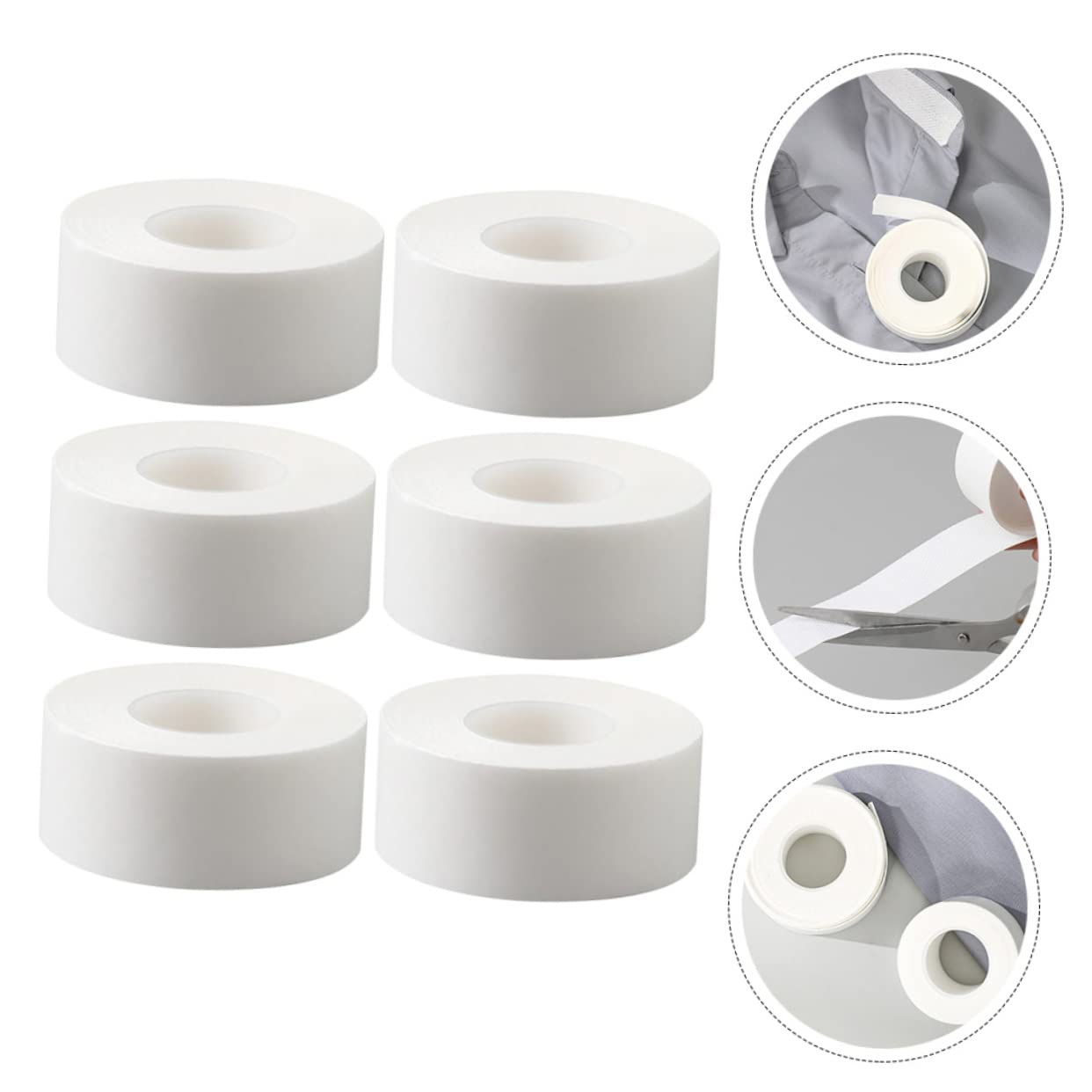 LIFKOME 6 Rolls Disposable Invisible Sweat Absorption Neck Liners for Shirts - Collar Protectors for Men & Women, Portable & Hygienic (6PCS) - Perfect for Work, Travel & Daily Wear