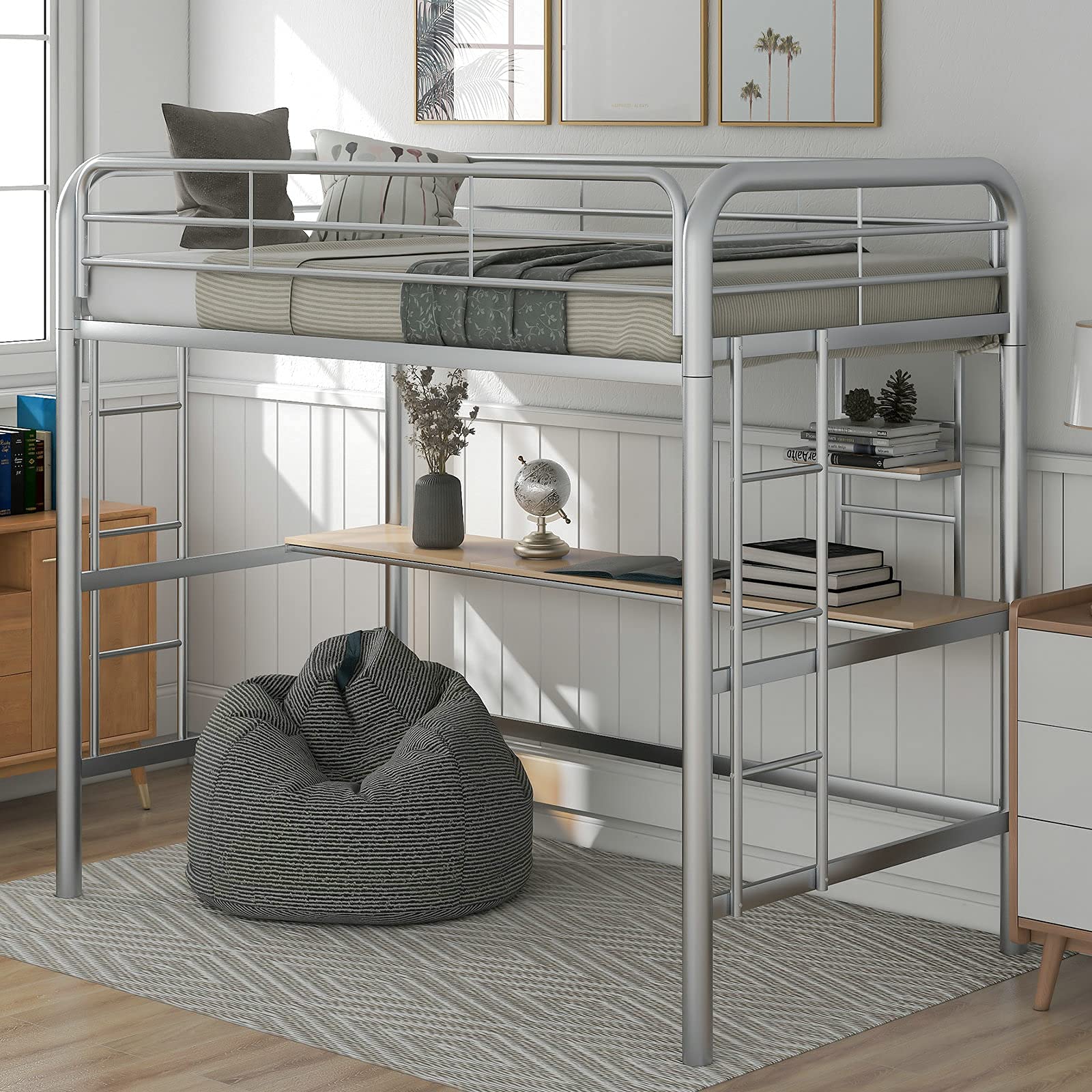 **Autokola Twin Metal Loft Bed with Desk & Shelves for Kids & Teens - Space-Saving Bedroom & Dorm Furniture for Study & Sleep**    (优化点：   1. 符合SEO规范：关键词优化（Twin Metal Loft Bed, Kids & Teens, Desk & Shelves）   2. 中文翻译：无中文   3. 使用场景：Space-Saving Bedroom & Dorm Furniture for Study & Sleep）