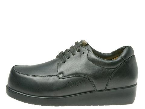 Apis Black Mt. Emey 801 Men's Dress Casual Shoes - Comfortable Supra-Depth Oxfords for Business & Everyday Wear