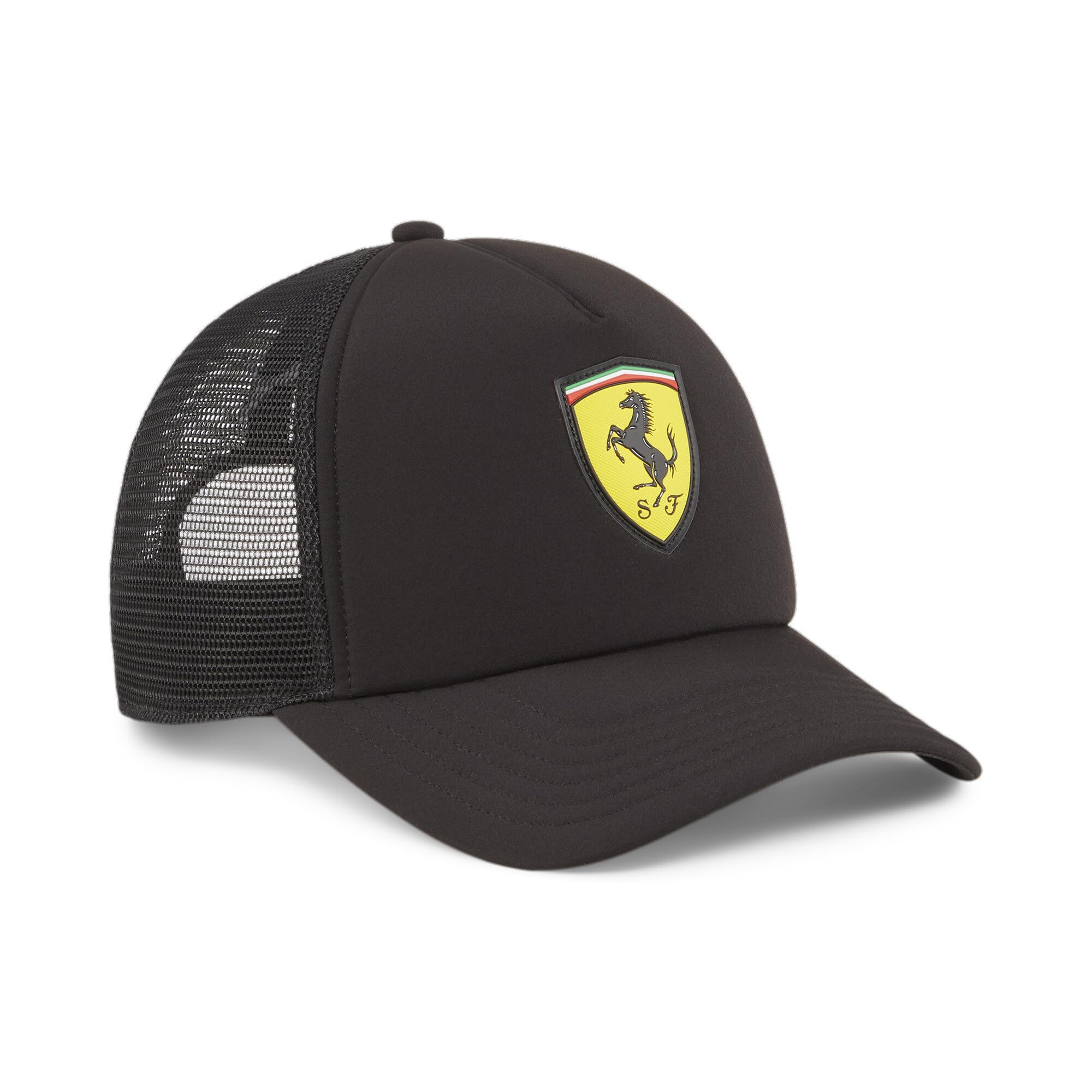 PUMA Unisex Ferrari Race Trucker Cap - Adjustable Snapback Hat for Men & Women - Perfect for Running, Driving & Outdoor Sports