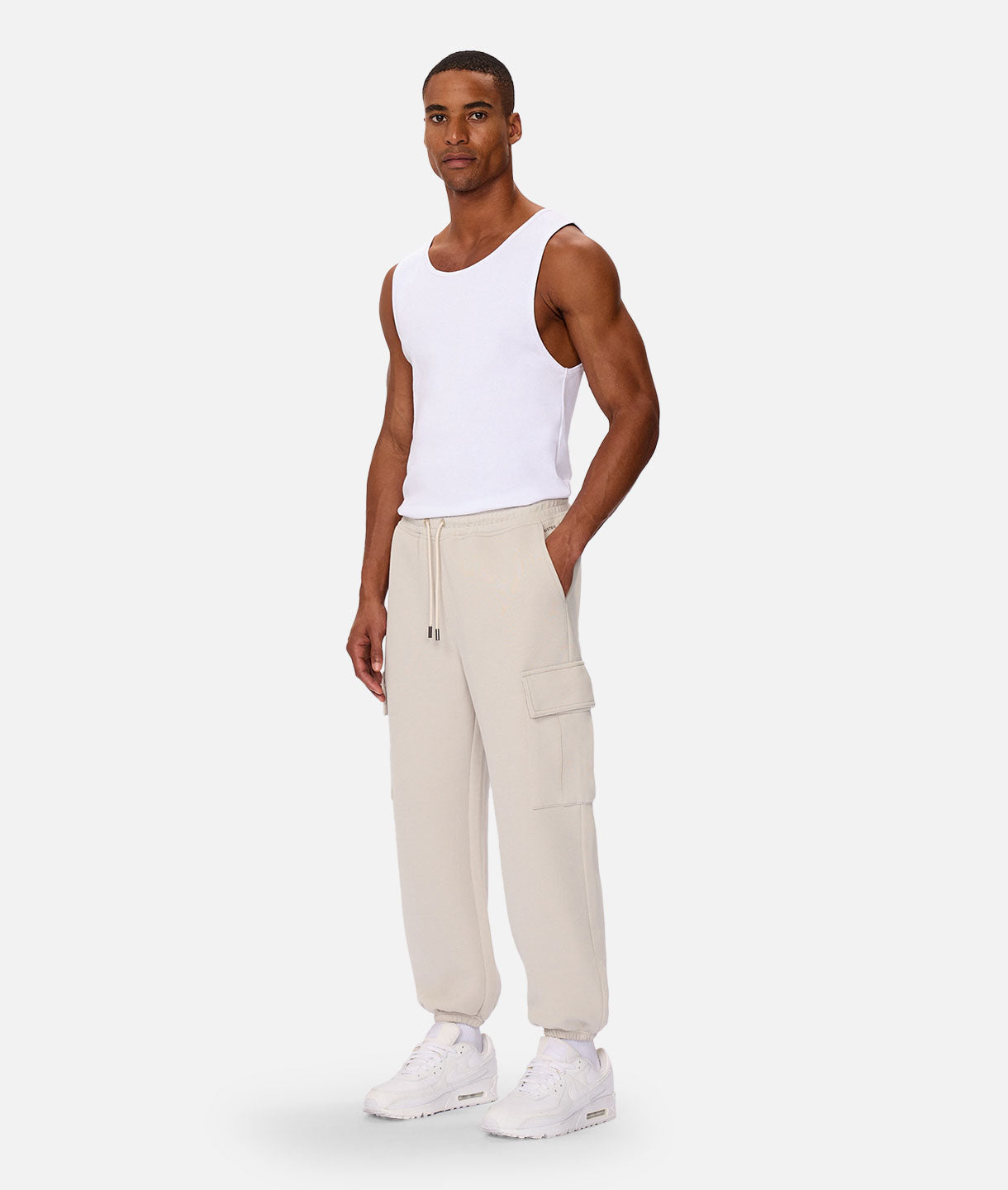 Tech Combat Trackpant - Premium Performance Joggers for Men & Women | Stone Gray | Gym, Running & Casual Wear