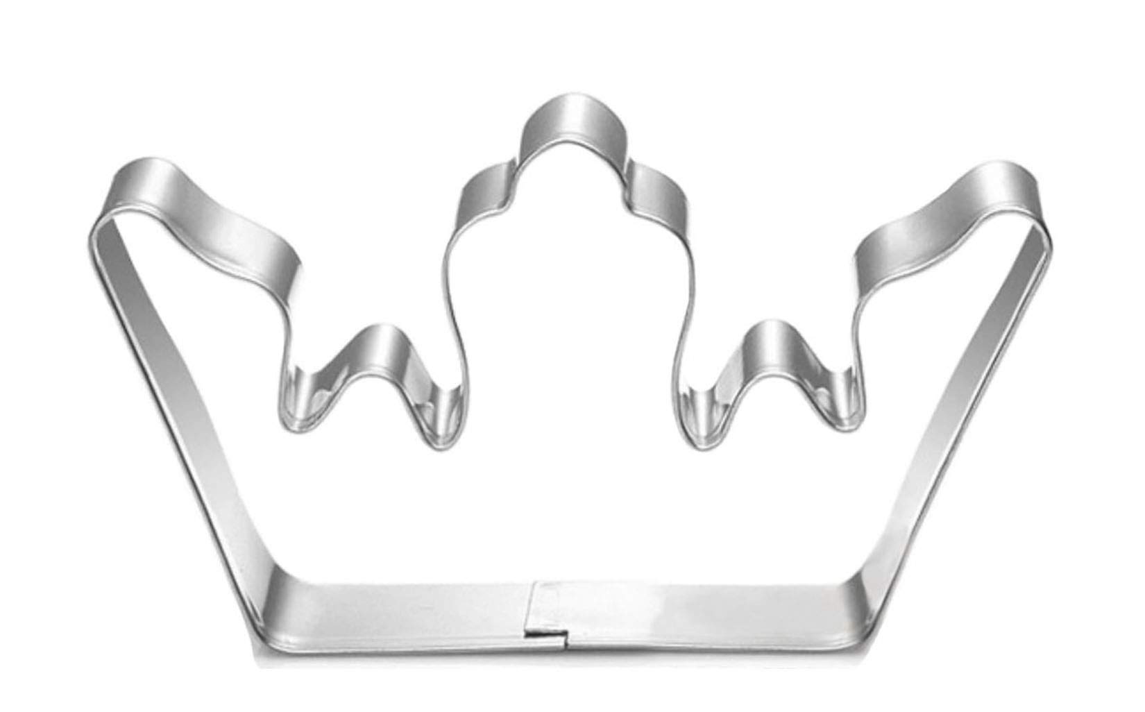Royal Crown Cookie Cutter Set - King & Queen Crown Shaped Stainless Steel Baking Tools for Cookie, Cake Decorating, DIY Crafts - Perfect for Birthday Parties, Themed Events and Holiday Baking