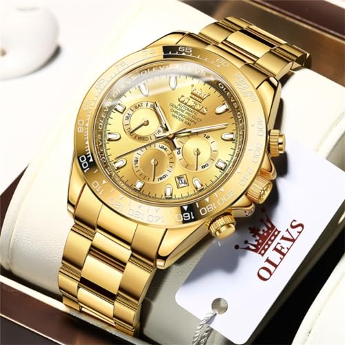 6638: Gold band & Gold dial