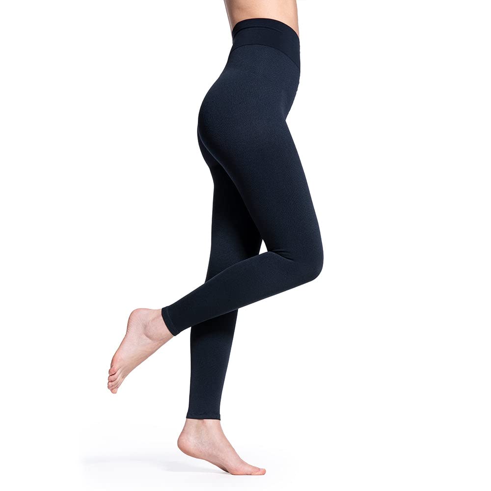 SIGVARIS Soft Silhouette Opaque Footless Compression Leggings 15-20 mmHg for Women - Medical Grade Support for Varicose Veins, Swelling & Circulation - Perfect for Travel, Work & Everyday Comfort
