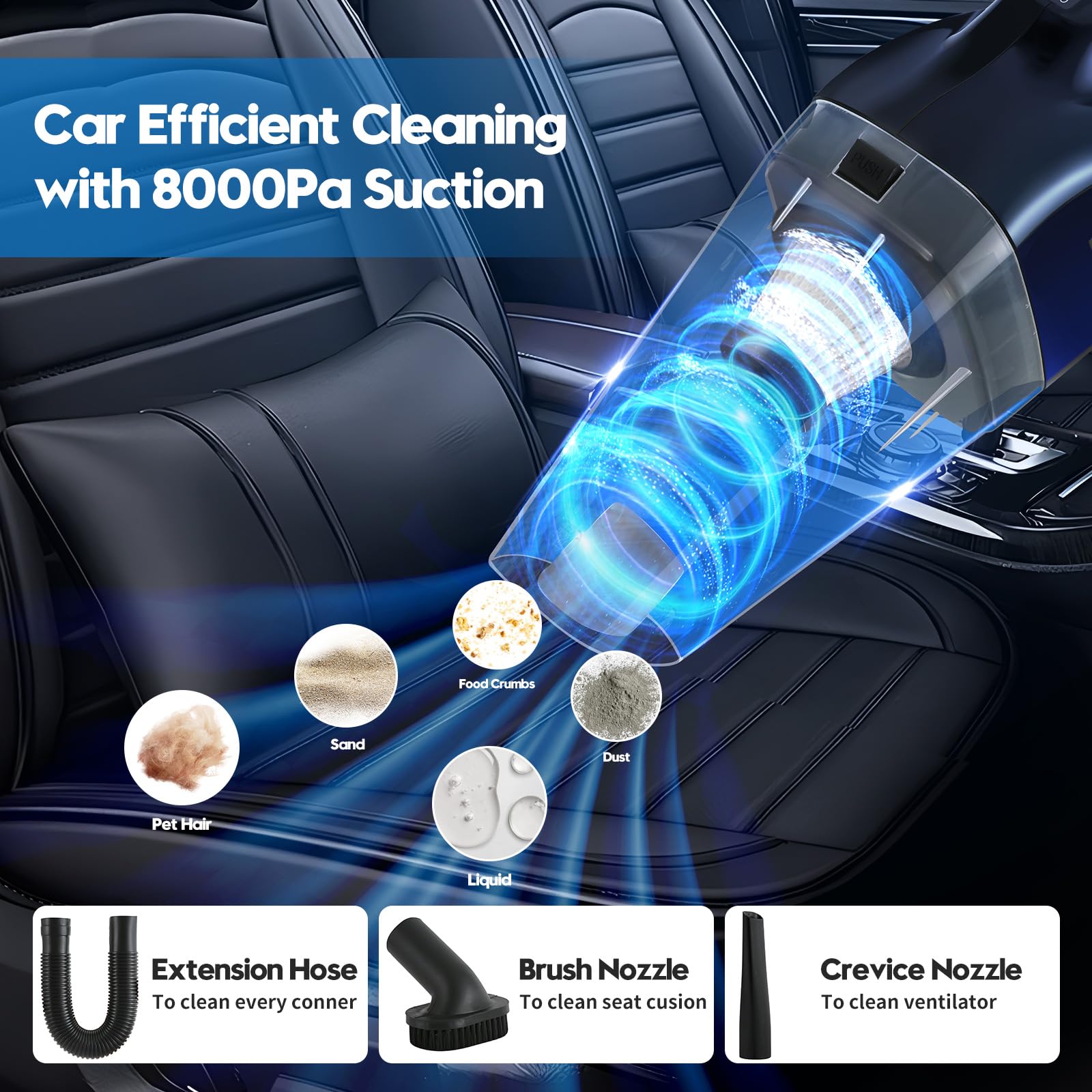 38Pcs Car Detailing Kit - Professional Interior & Exterior Cleaning Tools for Wheels & Dash