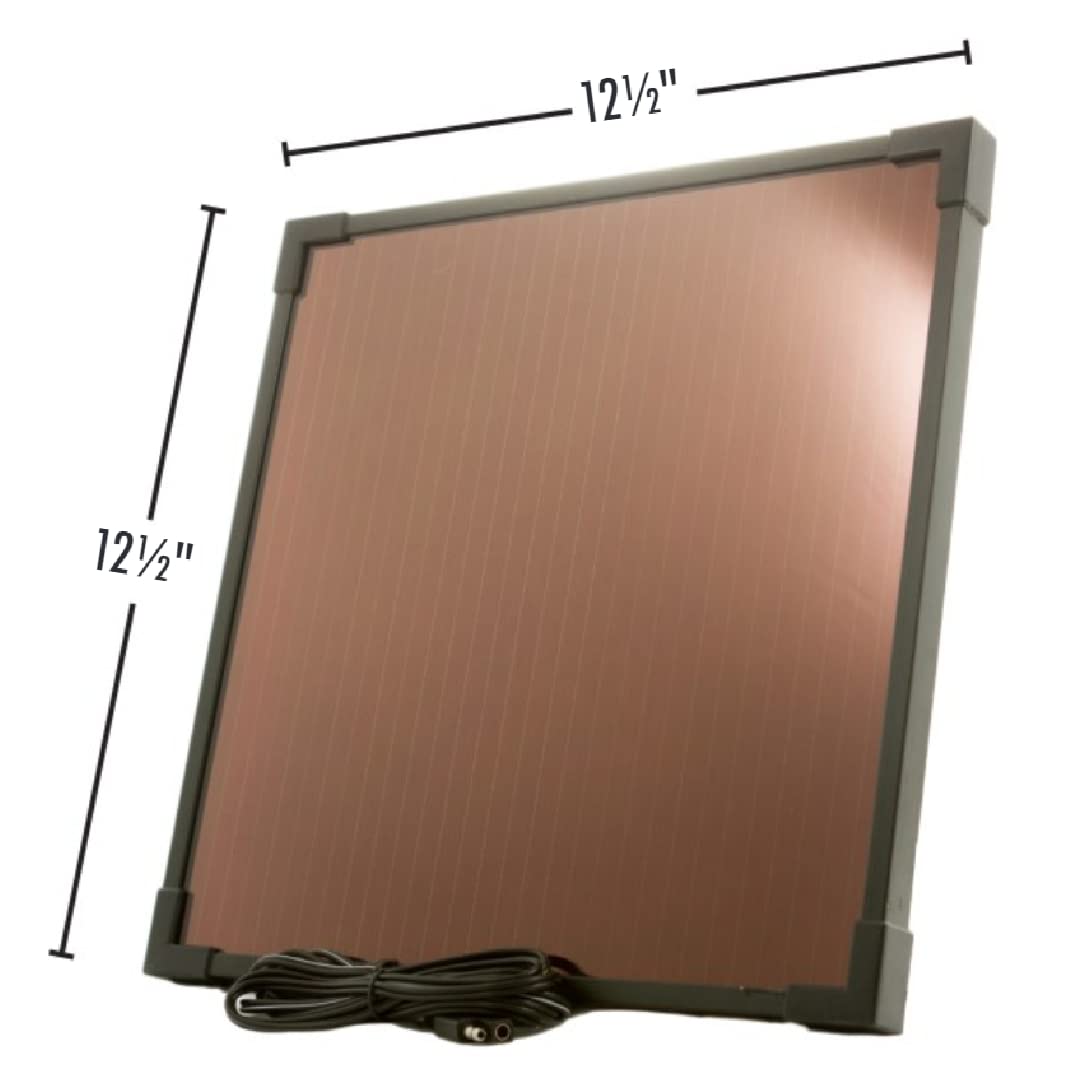 WirthCo 23143 Battery Doctor 5W Solar Panel Trickle Charger - Maintains 12V Car, Boat & RV Batteries - Ideal for Outdoor, Camping & Off-Grid Use