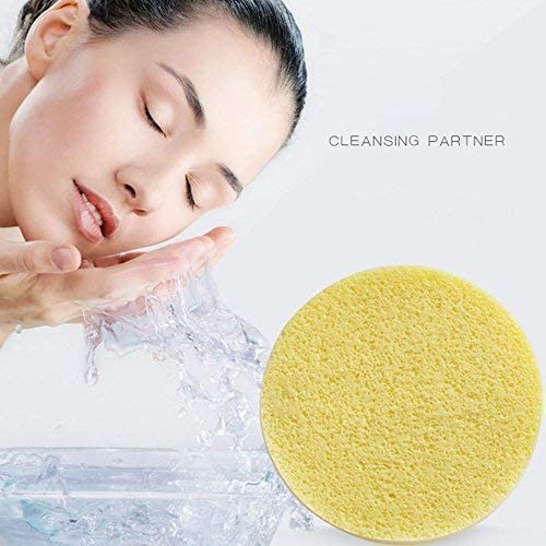 GOLD MAX Facial Cleansing Sponge Pads - 12 Pack Multicolor Exfoliating Wash Puff for Deep Face Cleaning & Makeup Removal - Perfect for Daily Skincare & Travel