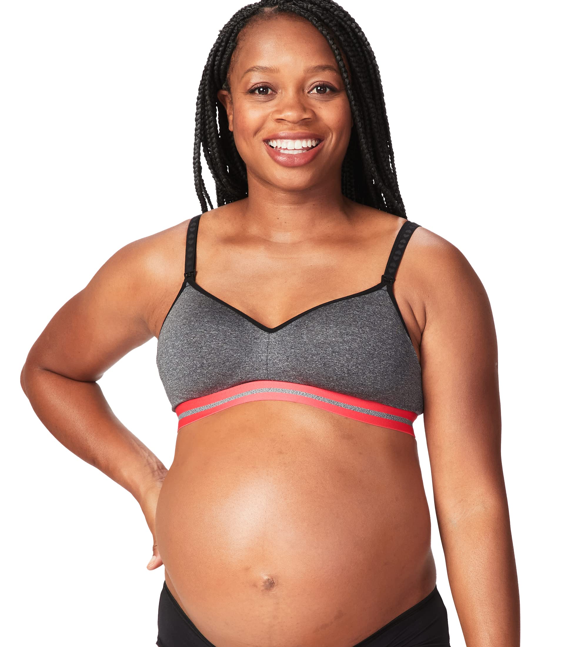 Cake Maternity Charley M Buddy Seamless Nursing Bra for Women | Comfortable Contour T-Shirt Maternity Bra for Pregnancy & Breastfeeding | Perfect for Daily Wear, Workouts and Nursing at Home