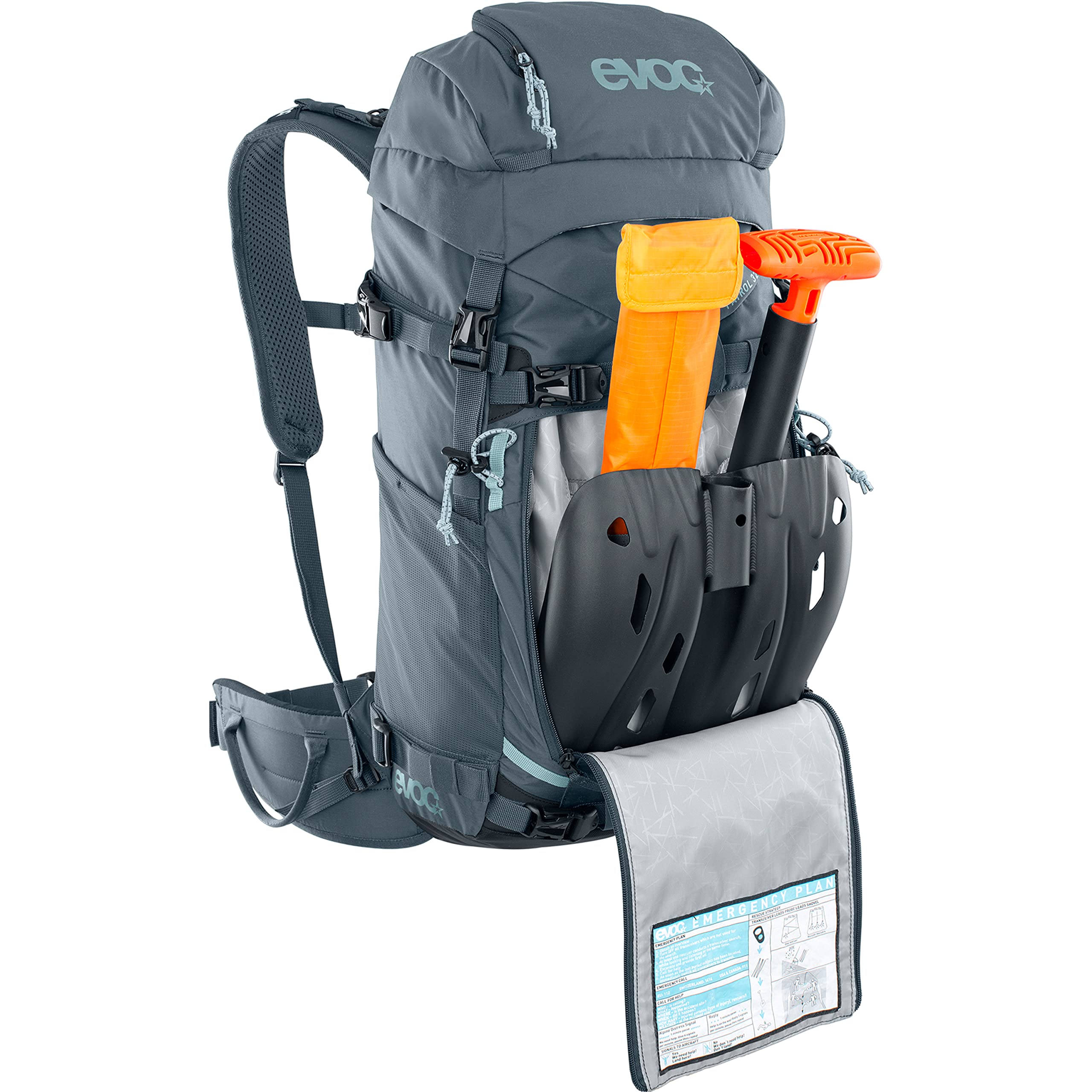 EVOC Backpack - Durable Carbon Grey Hiking & Travel Backpack for Outdoor Adventures, Camping & Daily Commute