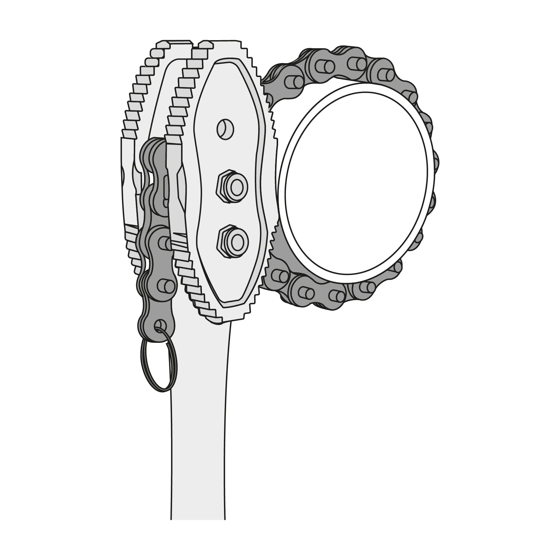 Heavy-Duty Alligator Chain Wrench 710mm - Industrial-Grade Pipe & Bolt Grip Tool for Plumbing, Automotive, and Construction Use