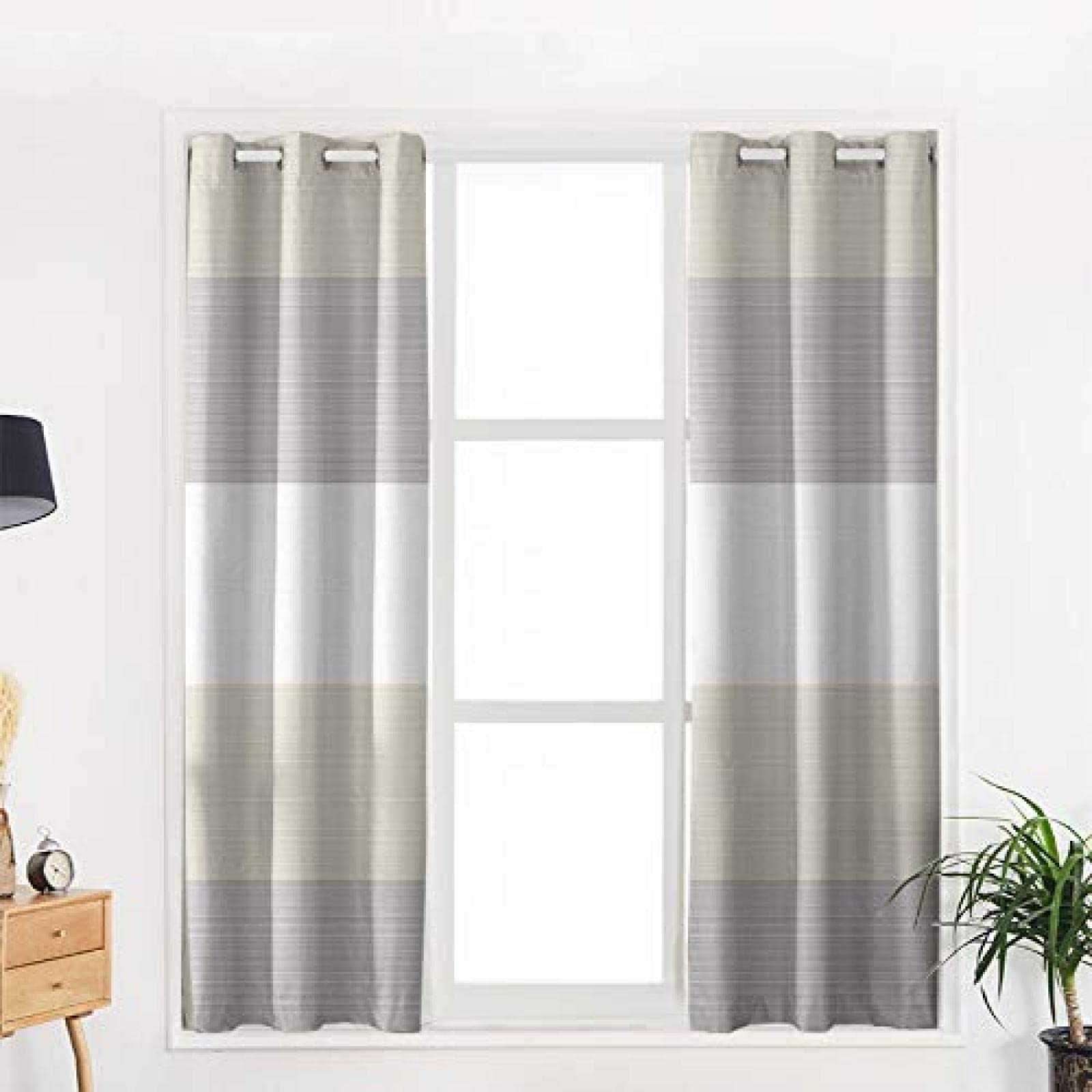 Blackout Window Curtains - Ethnic Stripes Modern Decor for Bedroom & Living Room