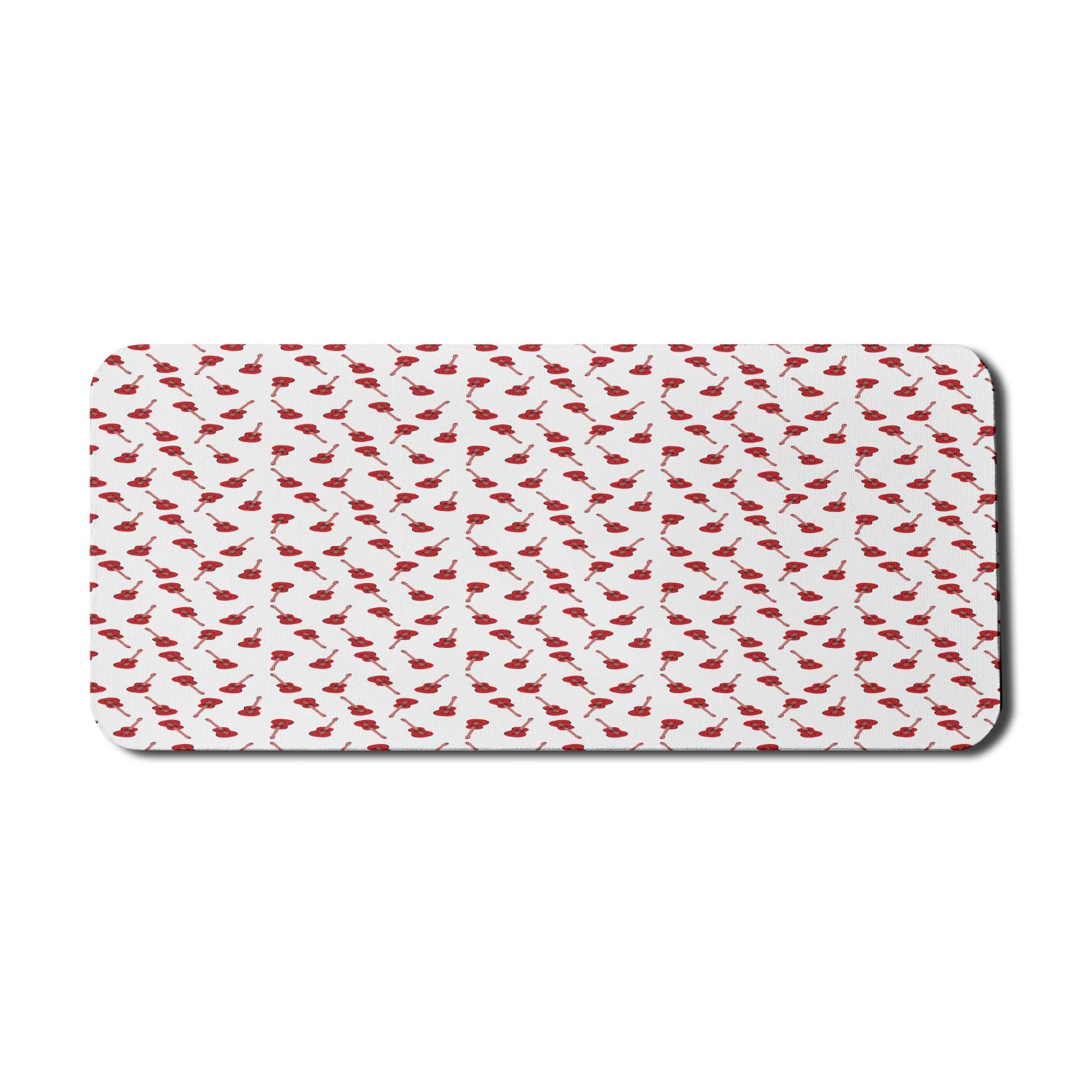 Ambesonne Large Guitar Design Non-Slip Rubber Mouse Pad - 35