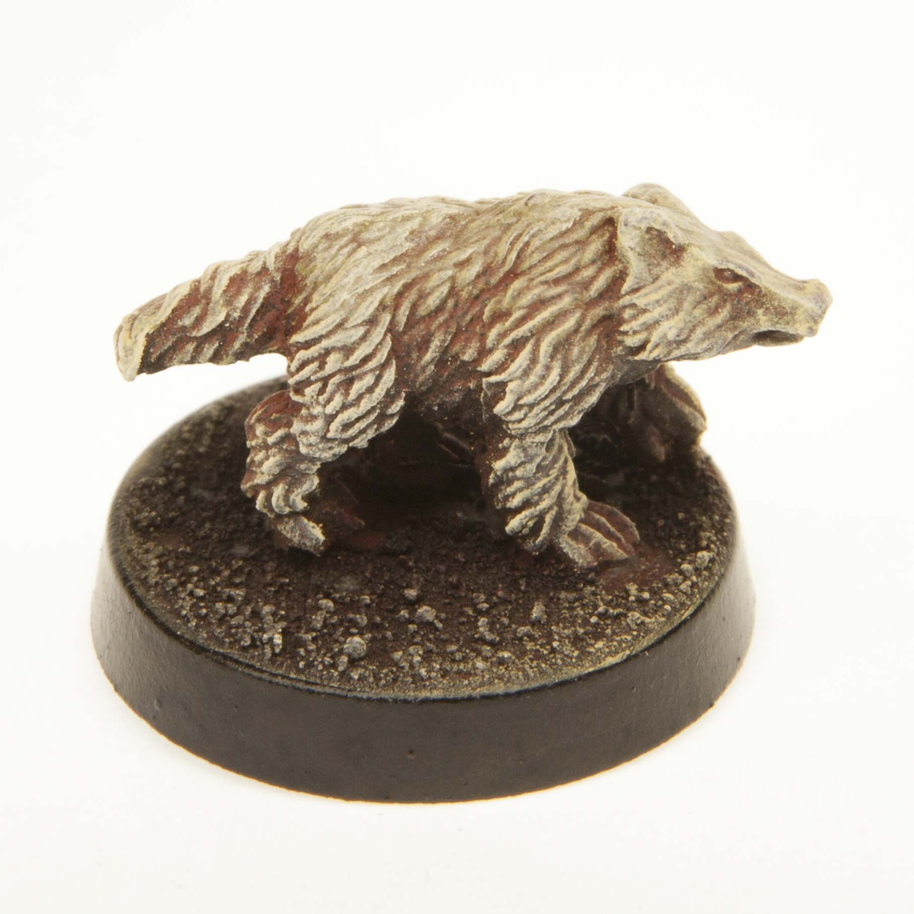 Stonehaven Badger Miniature Figure for 28mm Scale Tabletop Wargames - Handcrafted in USA - Perfect for D&D, Warhammer & Fantasy RPG Gaming Scenes