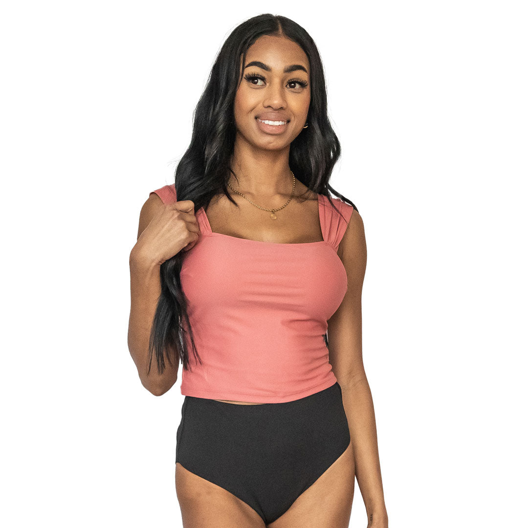 Thick Strap Tankini Top for Women - High Support Swimwear for Swimming, Beach & Summer Vacations