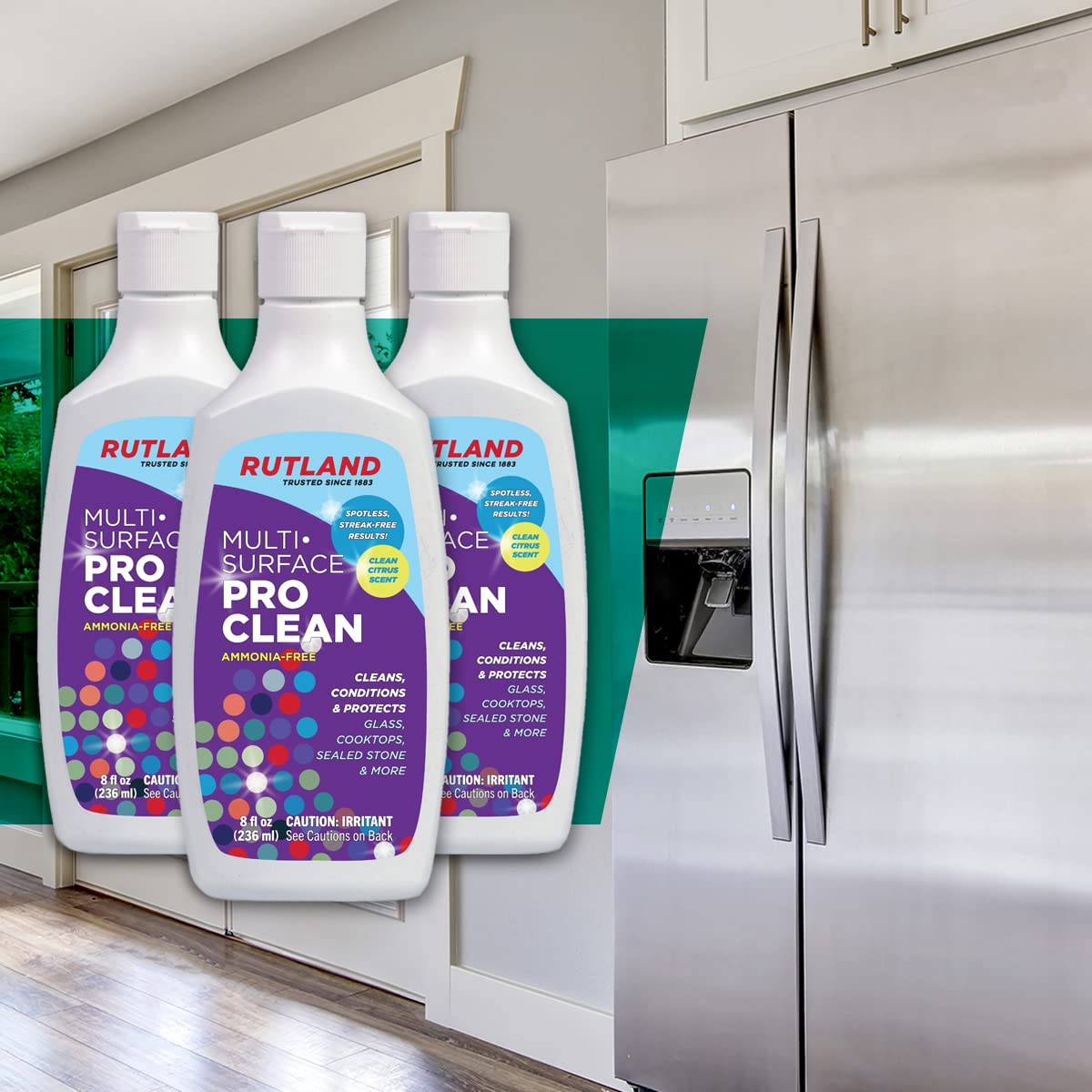 Rutland 185 Multi-Surface Professional Cleaner - 8 fl oz - All-Purpose Household Cleaner for Kitchen, Bathroom, Floors & More