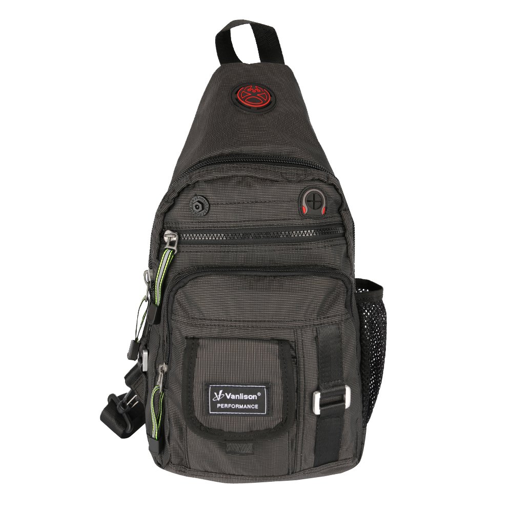 Stylish Unisex Crossbody Sling Backpack - Durable Waterproof Shoulder Bag for Men & Women (Black) - Perfect for Travel, Hiking & Everyday Use