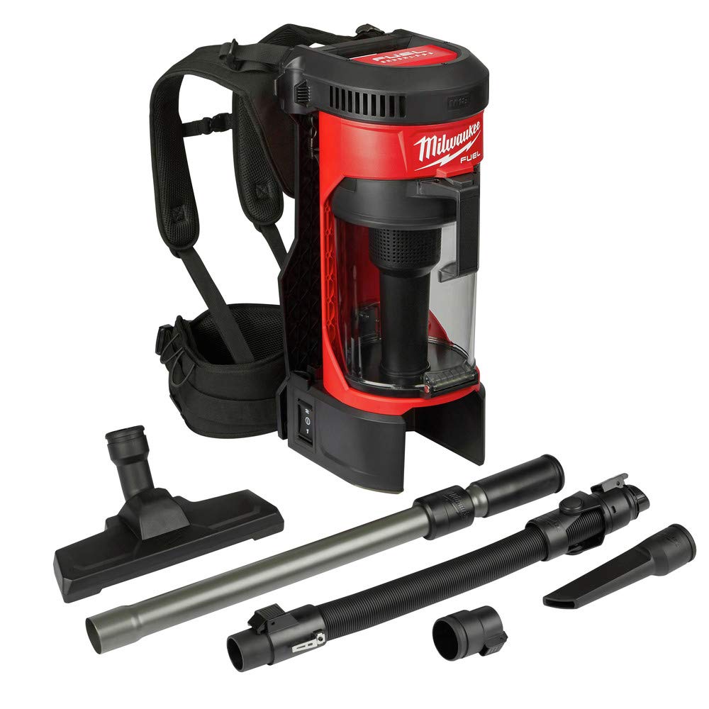 Milwaukee 0885-20 M18 FUEL 3-in-1 Backpack Vacuum (Tool Only) - Powerful Cordless Cleaning for Construction Sites, Workshops & Home Renovations