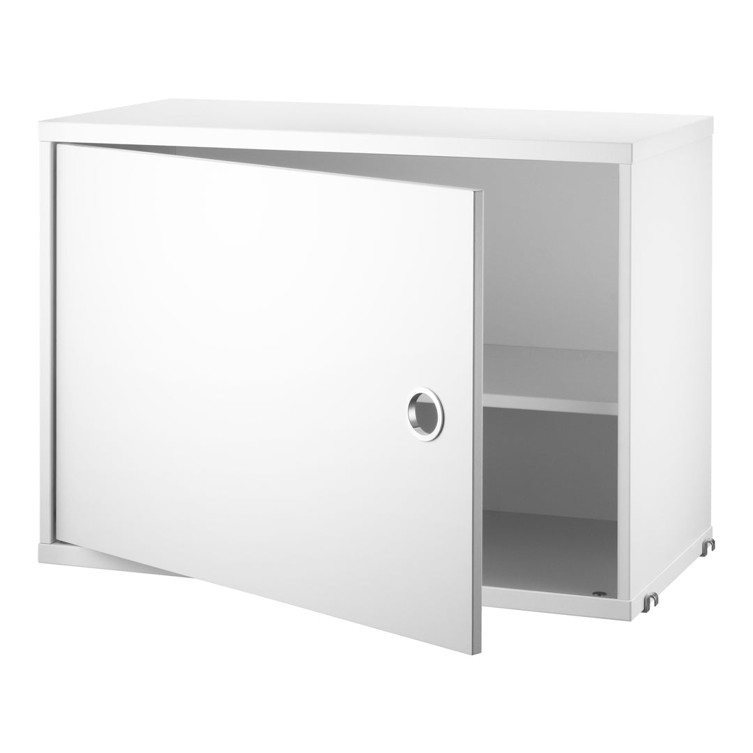 Modern Wooden Cabinet with Swing Door - Stylish Storage Solution for Kitchen, Bathroom, or Living Room Organization