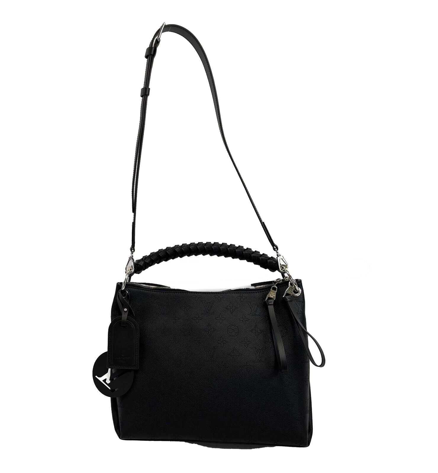 Authentic Louis Vuitton Beaubourg Hobo MM Bag in Malina Black | Top Handle & Adjustable Shoulder Strap | Luxury Crossbody Purse for Women | Perfect for Work, Travel & Evening Events