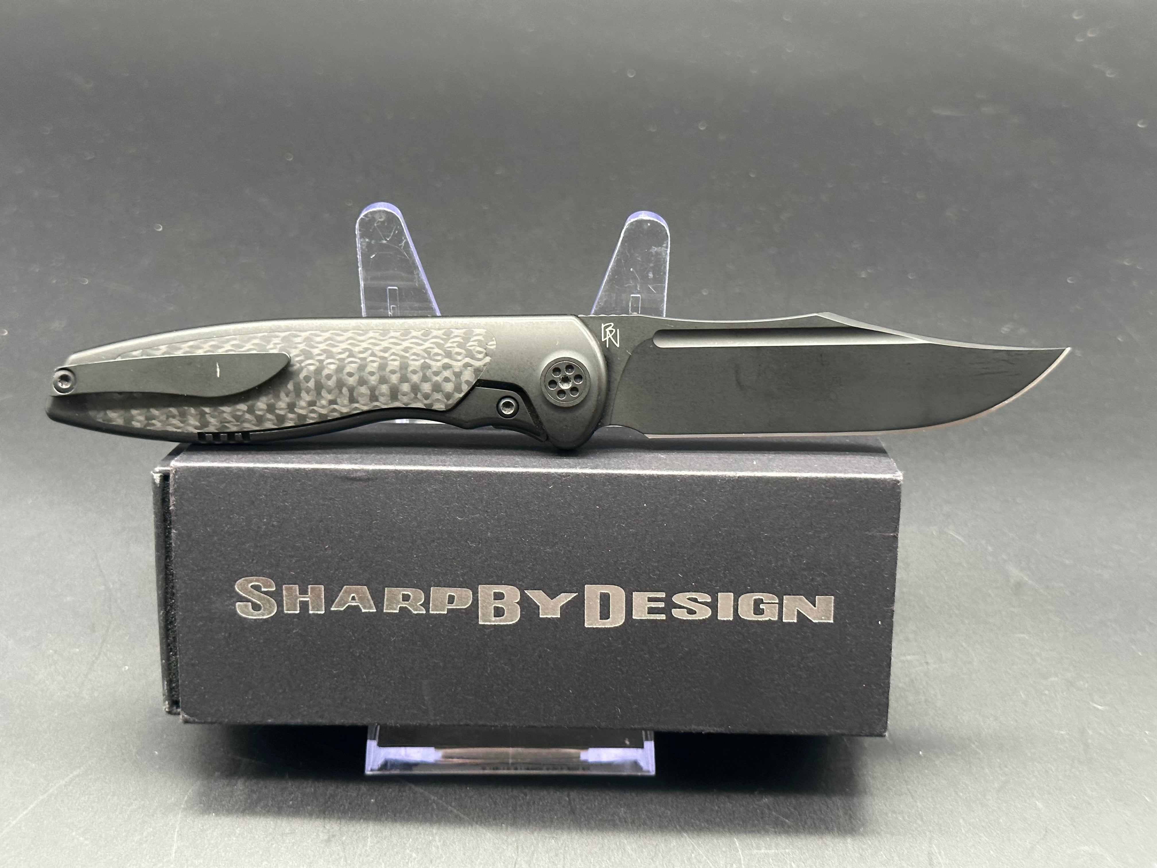 Sharp by Design Mini Tempest Bowie Knife - Premium EDC Folding Pocket Knife for Camping, Hiking & Outdoor Adventures