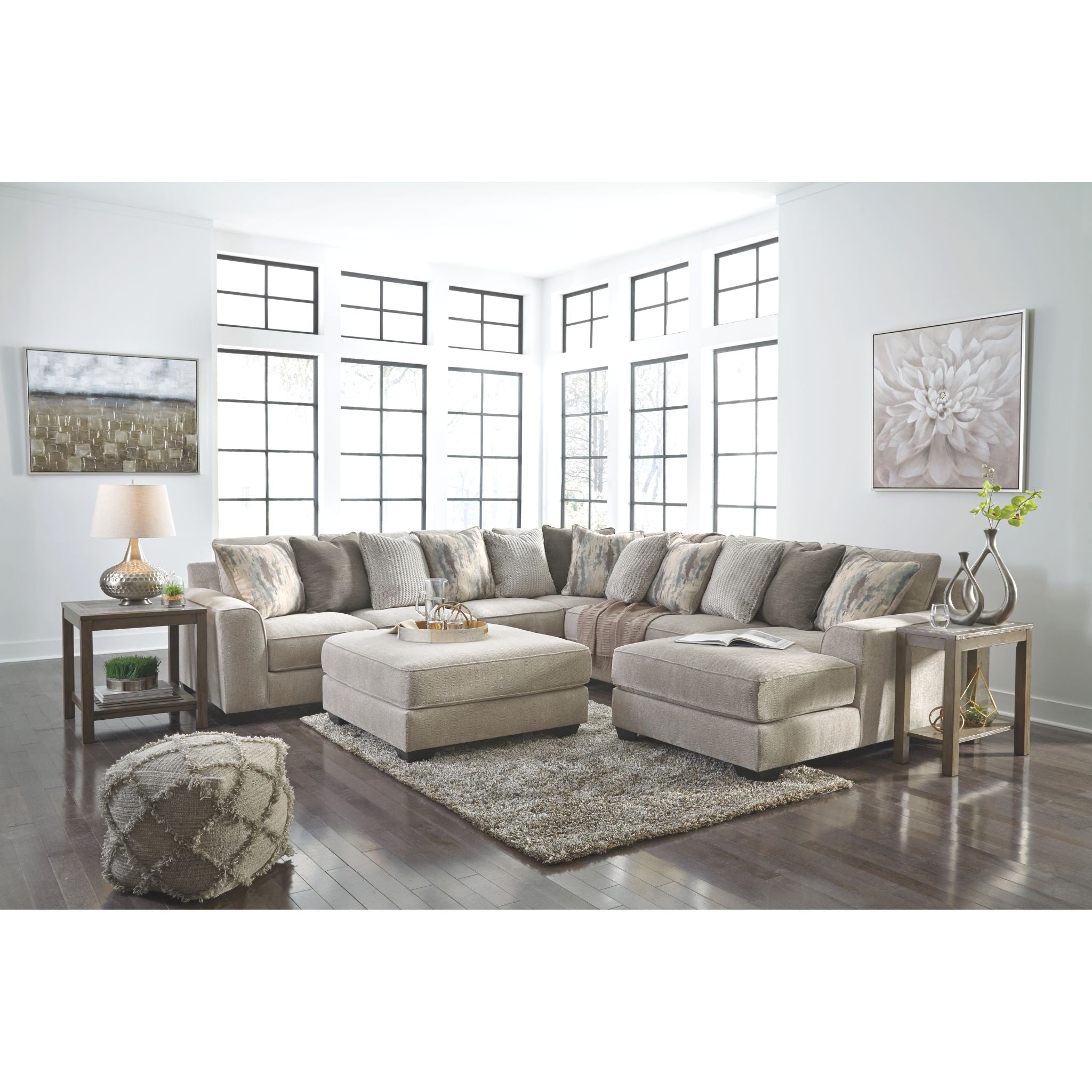 Ardsley 4-Piece Sectional Sofa with Chaise Lounge - Modern L-Shaped Living Room Couch for Small Spaces, Apartment & Family Gatherings