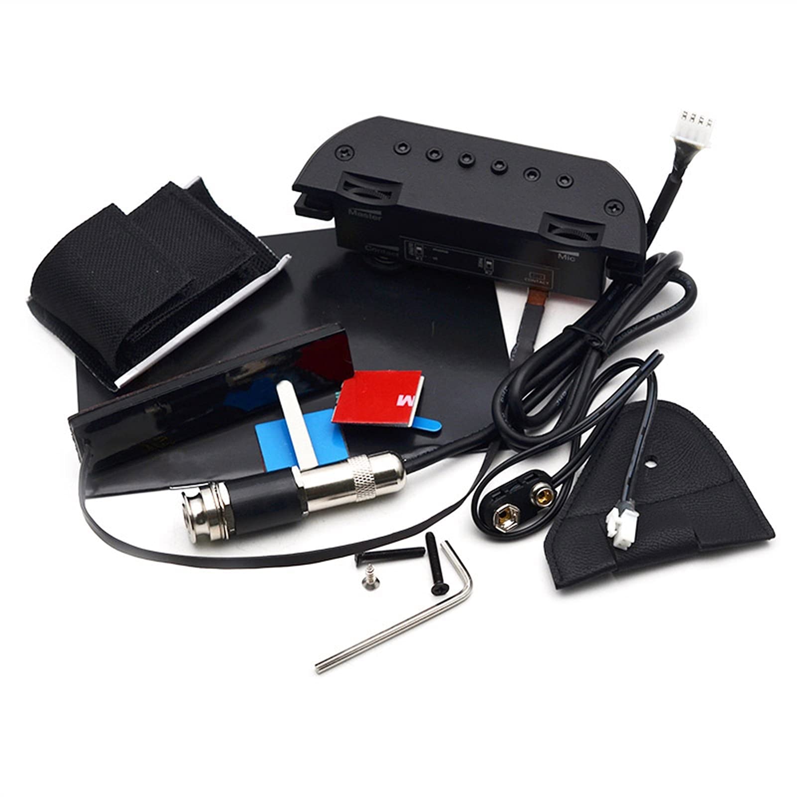 Acoustic Guitar Piezo Pickup - Under Saddle Pickup with End Pin Jack Output for Acoustic & Electro-Acoustic Guitars | Perfect for Live Performances & Studio Recording