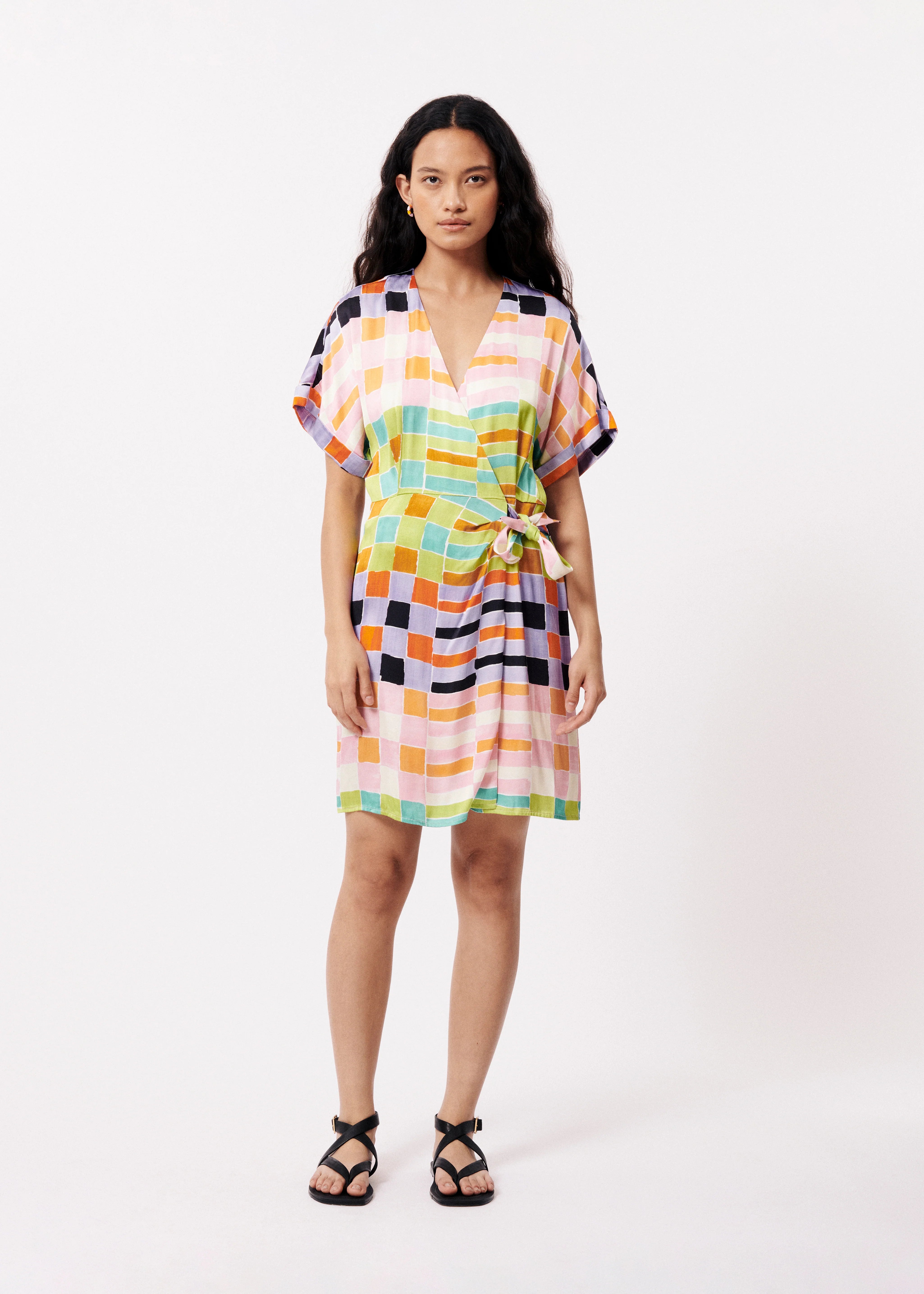 LOIS Wrap Dress for Women - Flattering Multi-Color Floral Print Maxi Dress - Perfect for Summer, Beach Vacations & Special Occasions