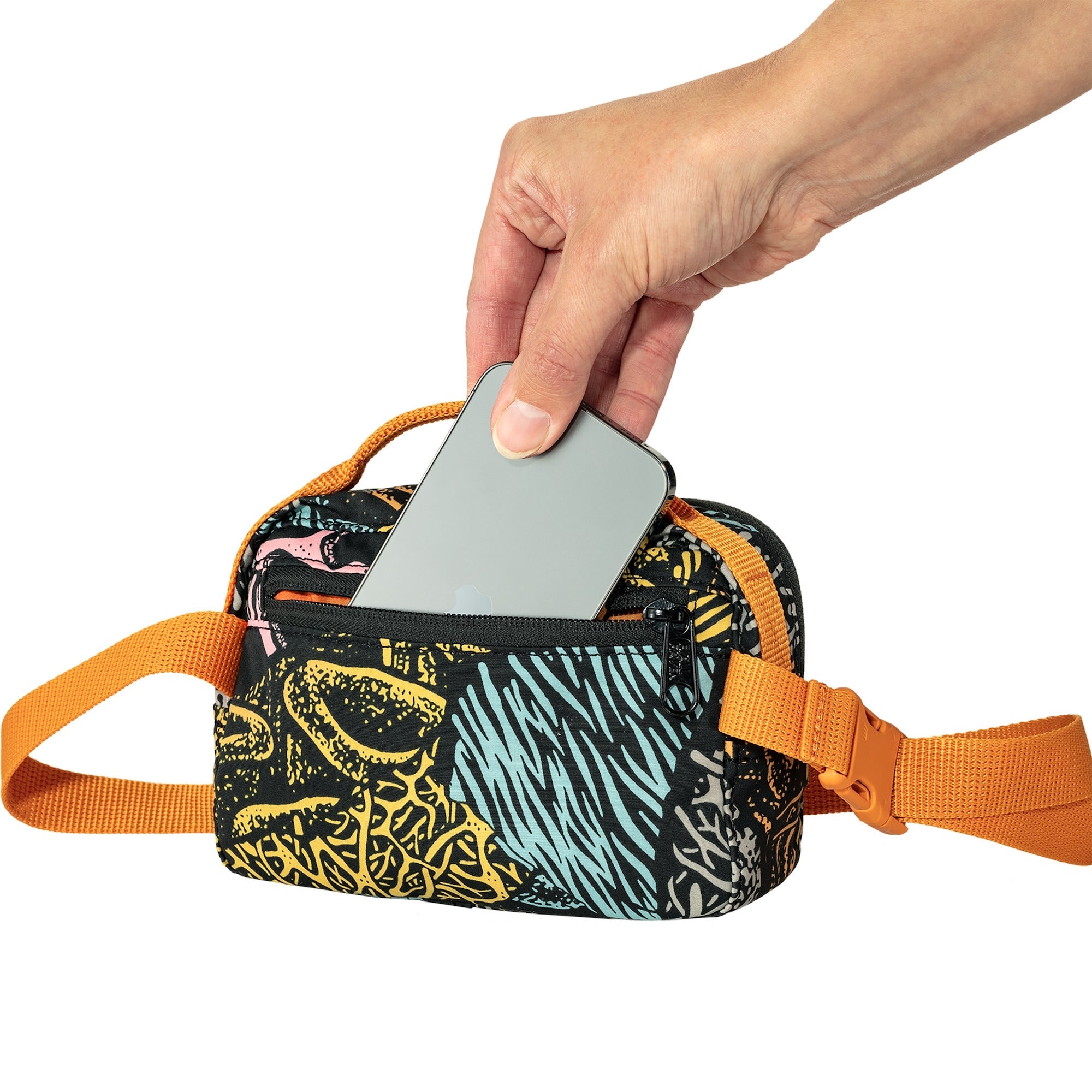 Fjallraven Kanken Art Hip Pack - Stylish & Durable Waist Bag for Travel, Hiking & Everyday Use - Darkwoods Design