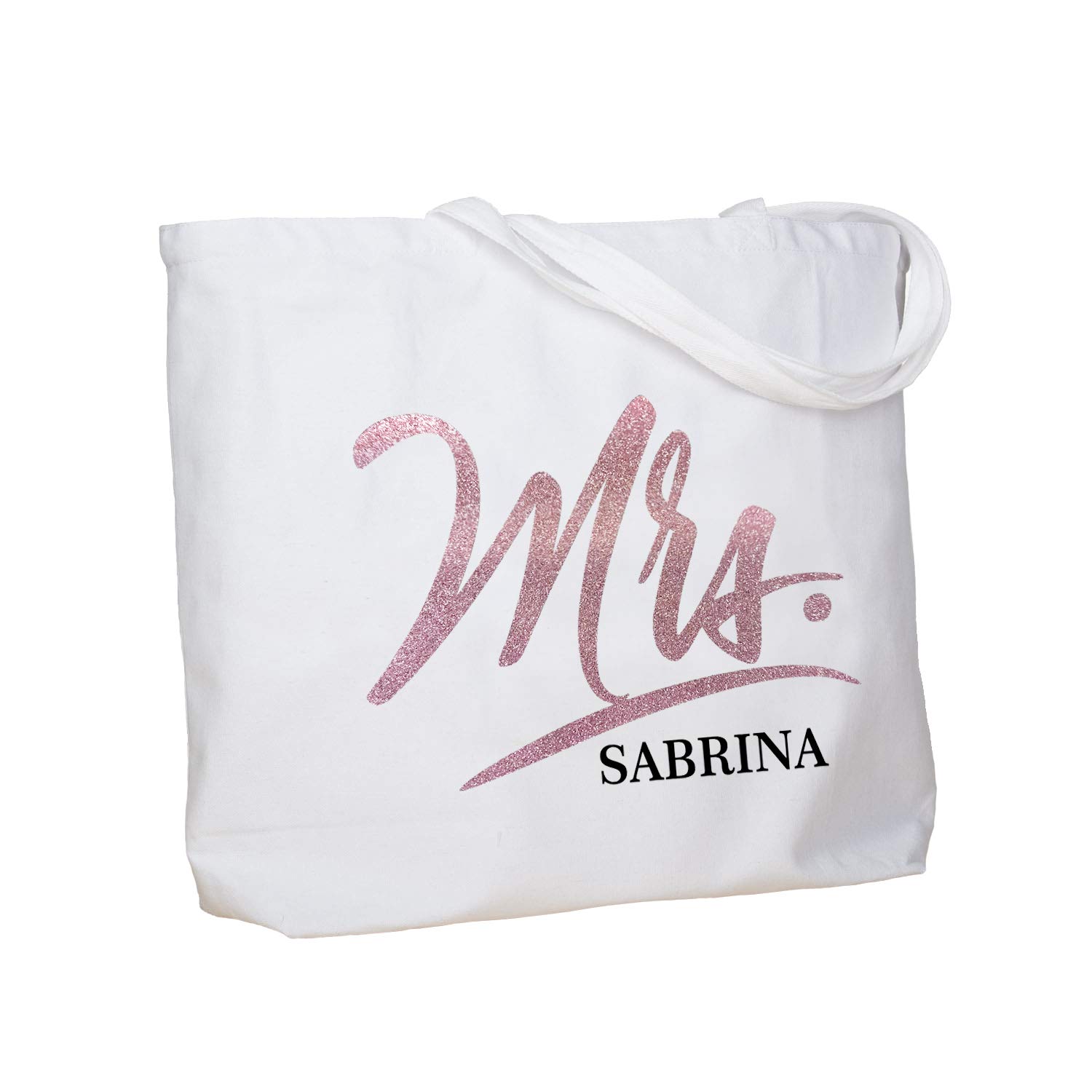 Personalized Monogrammed Tote Bags for Wedding & Bridal Shower - Elegantpark Future Mrs Cotton Canvas Gift with Pocket - Perfect for Bachelorette Parties, Engagement Gifts & Bride-to-Be Accessories