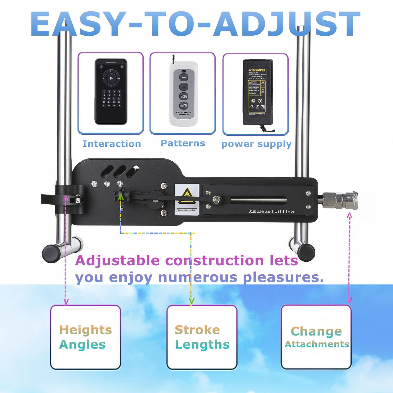 Realistic Thrusting Sex Machine for Men & Women - Hands-Free Masturbator Cup with Adjustable Angle & Speed Control - Lifelike Dildo for Solo Play & Couples Use - Perfect for Bedroom Fun & Discreet Pleasure