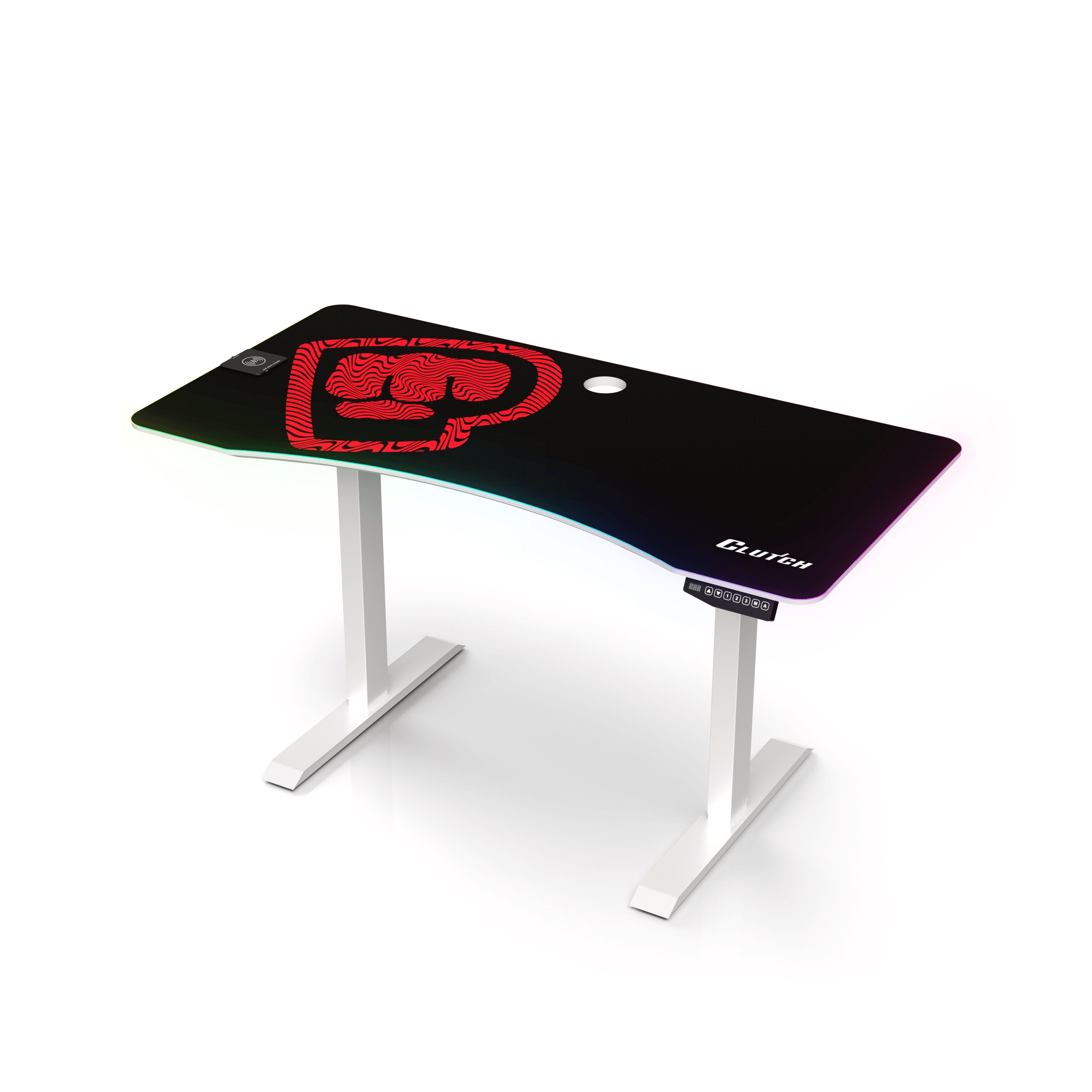 PewDiePie Edition Rise Desk - Premium Adjustable Standing Desk for Gaming & Work - Perfect for Streamers, Gamers & Home Office Setup
