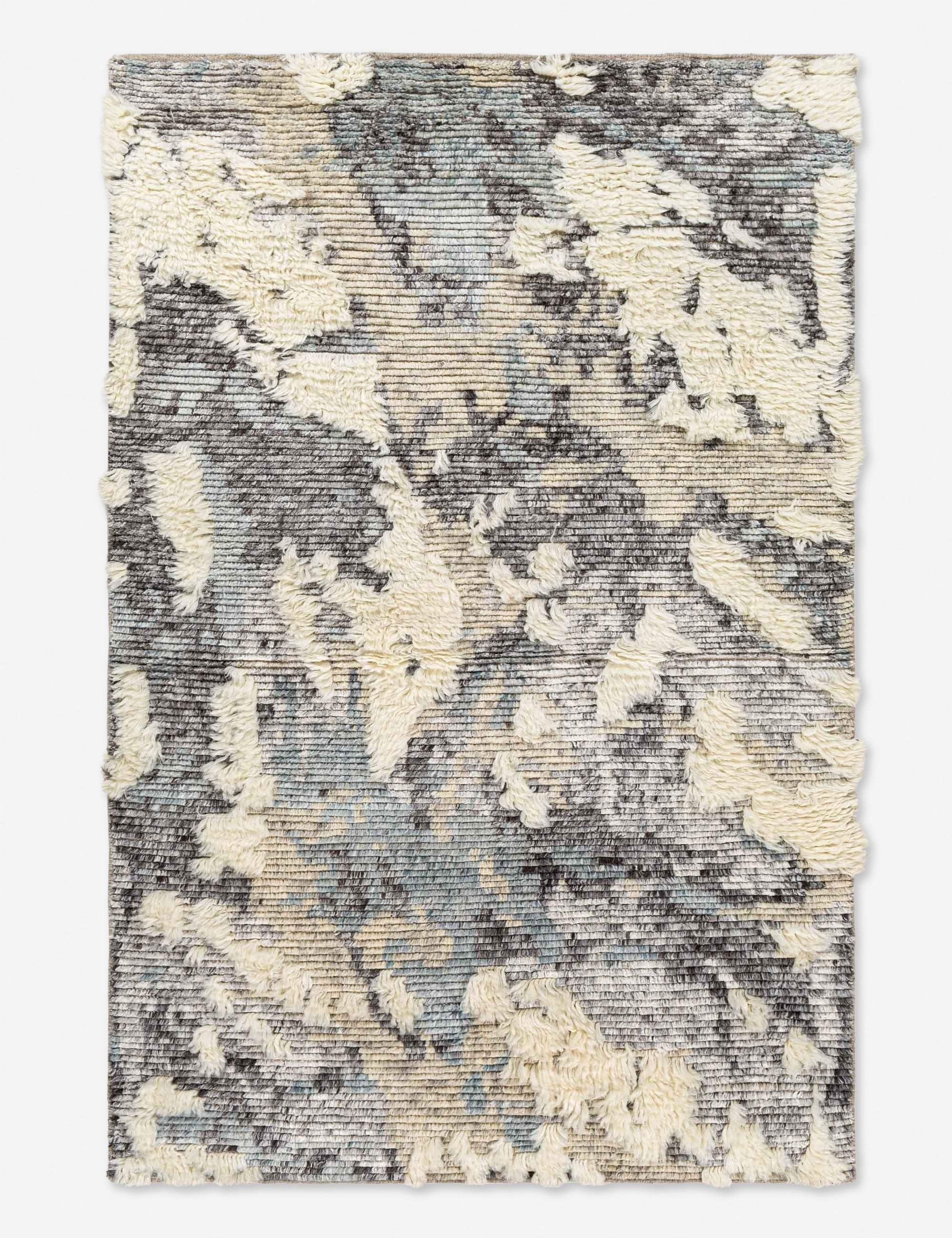 Hand Knotted Wool Moroccan Shag Rug - Boho Chic Area Rug for Living Room, Bedroom, Nursery | Soft & Plush Home Decor | Eco-Friendly & Durable Floor Covering