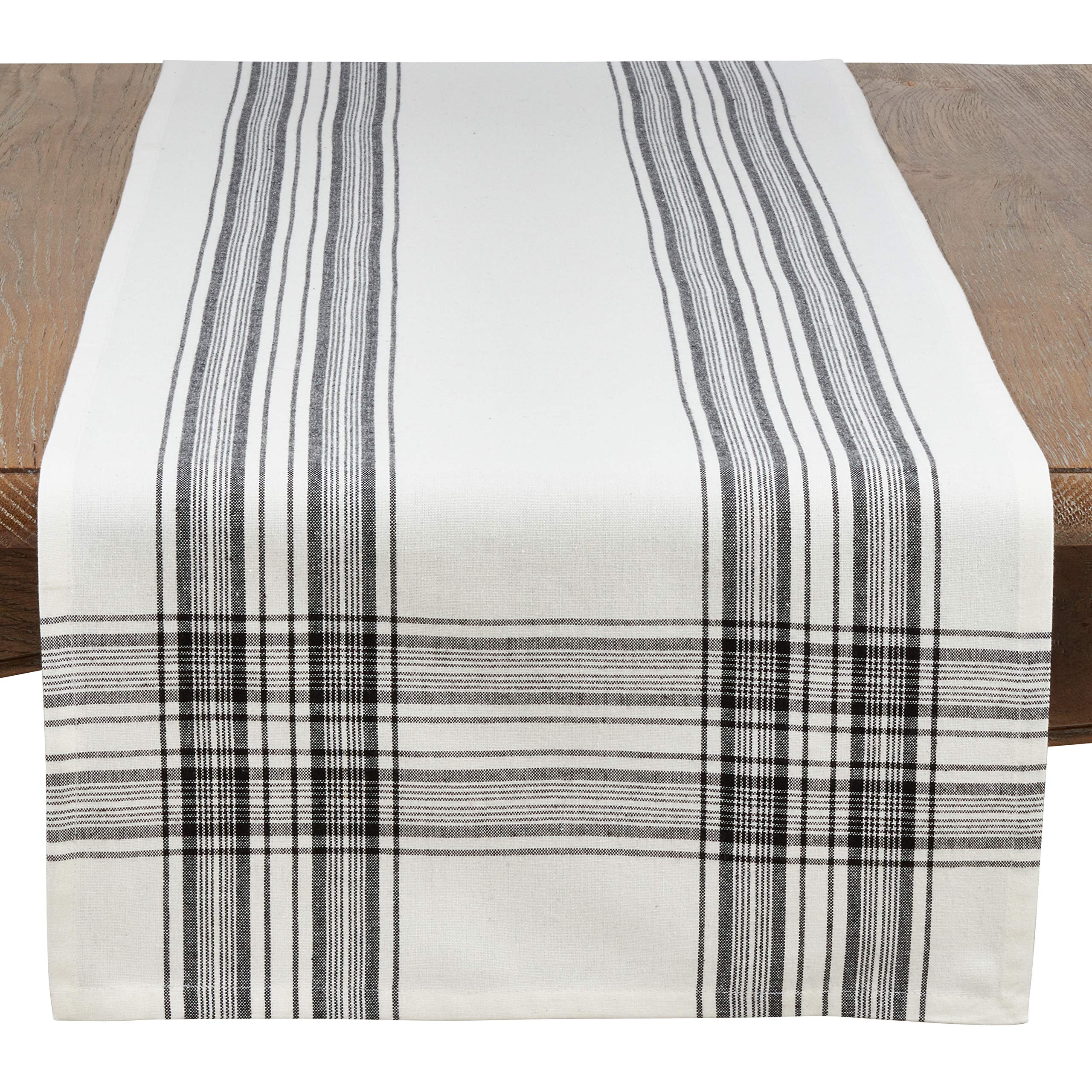 Stylish Plaid Pattern Cotton Table Runner for Dining Room Decor - Perfect for Farmhouse, Rustic, and Holiday Table Settings