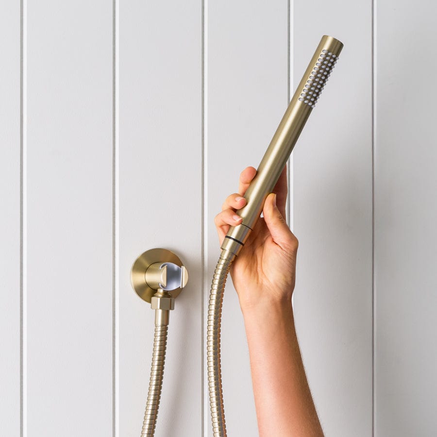 Premium Brushed Nickel Shower Hose with Sprayer - High Pressure Flexible Metal Shower Hose for Bathroom, Spa & RV Use