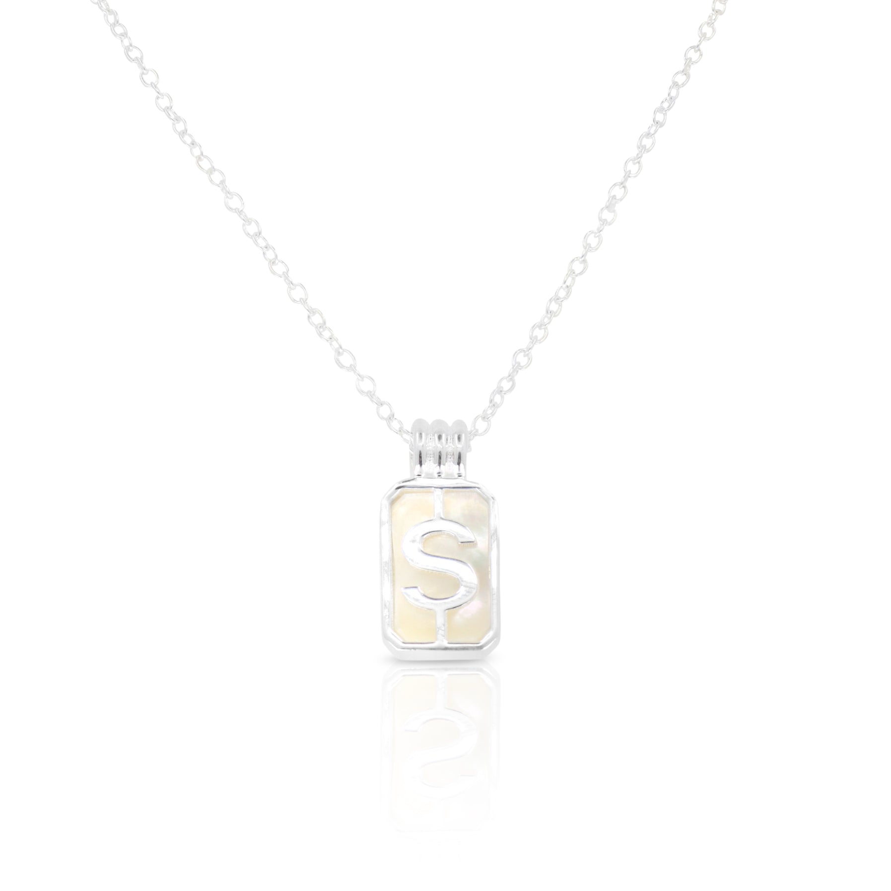 Initial A to Z Silver Necklace for Women - Personalized Alphabet Pendant Jewelry Gift for Her - Perfect for Birthdays, Anniversaries & Everyday Wear
