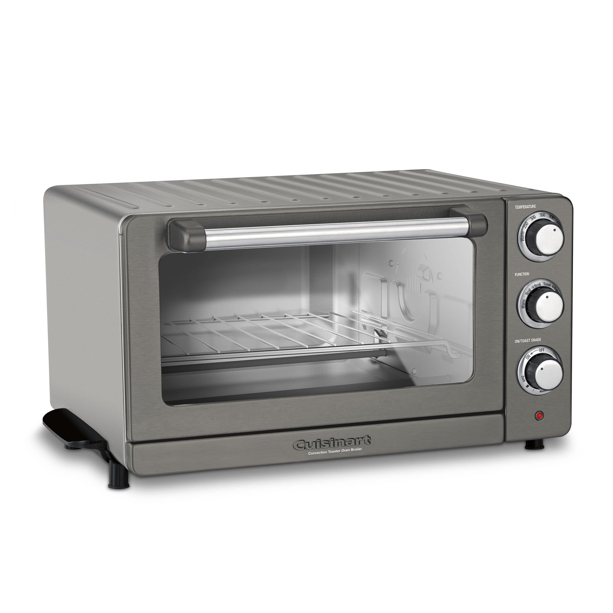 Cuisinart TOB-60NBKS Convection Toaster Oven Broiler - Black (Renewed) | Countertop Baking, Toasting & Broiling for Small Kitchens & Dorms