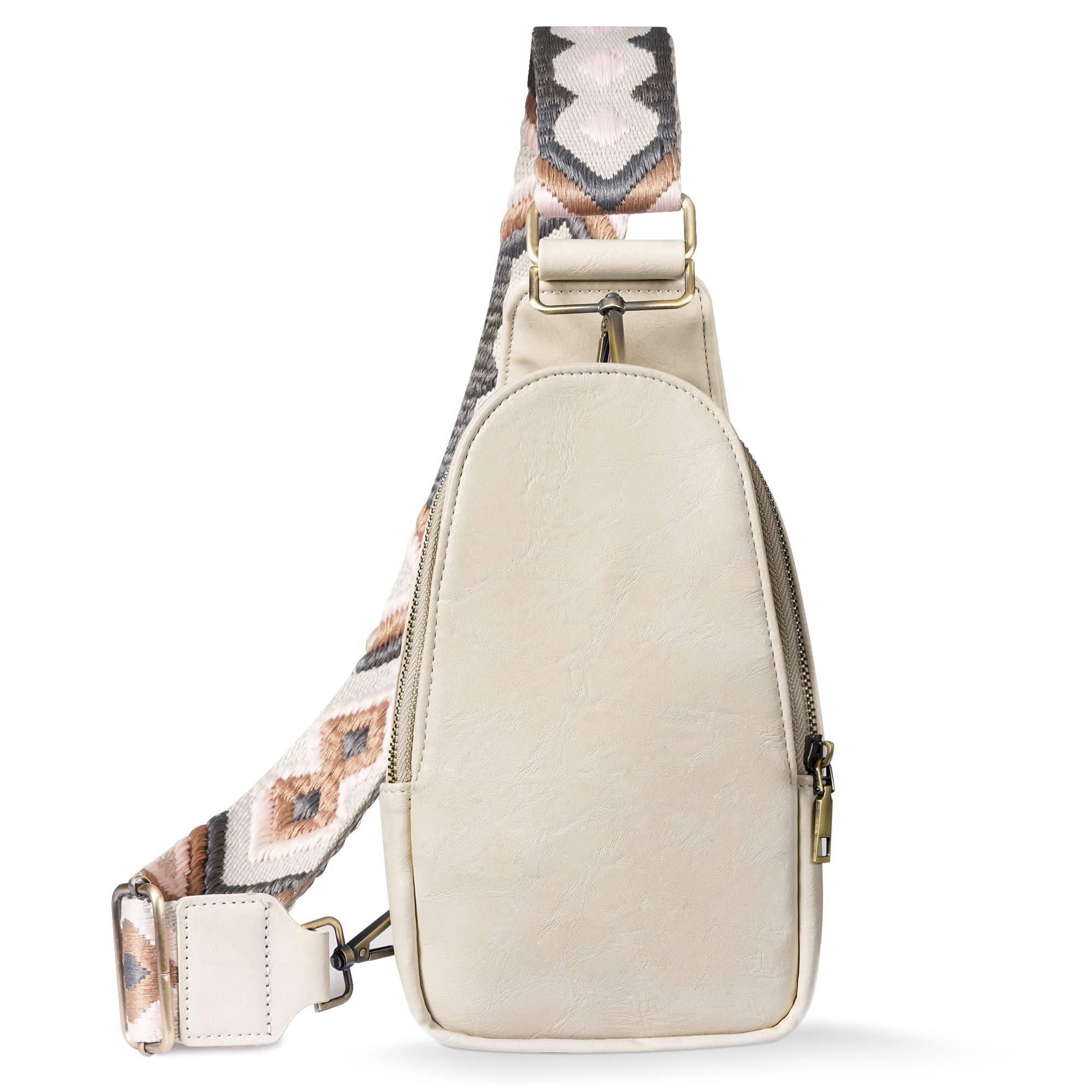 Stylish PU Leather Sling Bag for Women - Small Crossbody Backpack, Multipurpose Chest Bag for Cycling, Travel & Daily Use | Water-Resistant & Lightweight