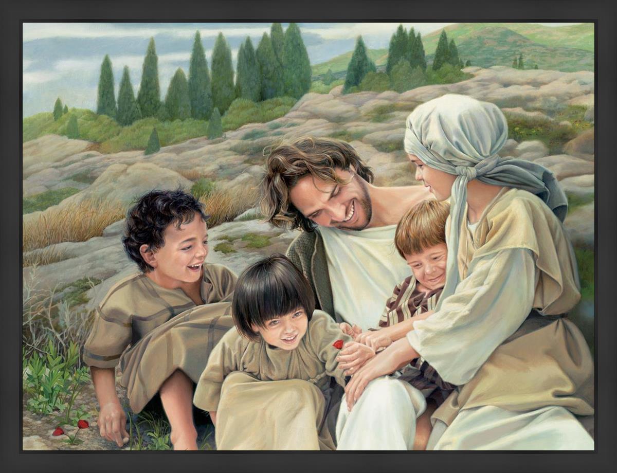 Let the Children Come Large Wall Art - Inspirational Nursery Decor, Kids Room Wall Hanging, Christian Home Decor for Bedroom & Playroom