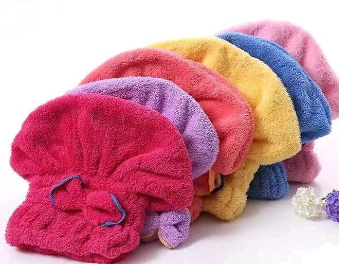 Premium Microfiber Hair Towel Wrap for Women - Soft & Absorbent Hair Turban for Quick Drying - Perfect for Post-Shower, Salon, Gym & Travel Use