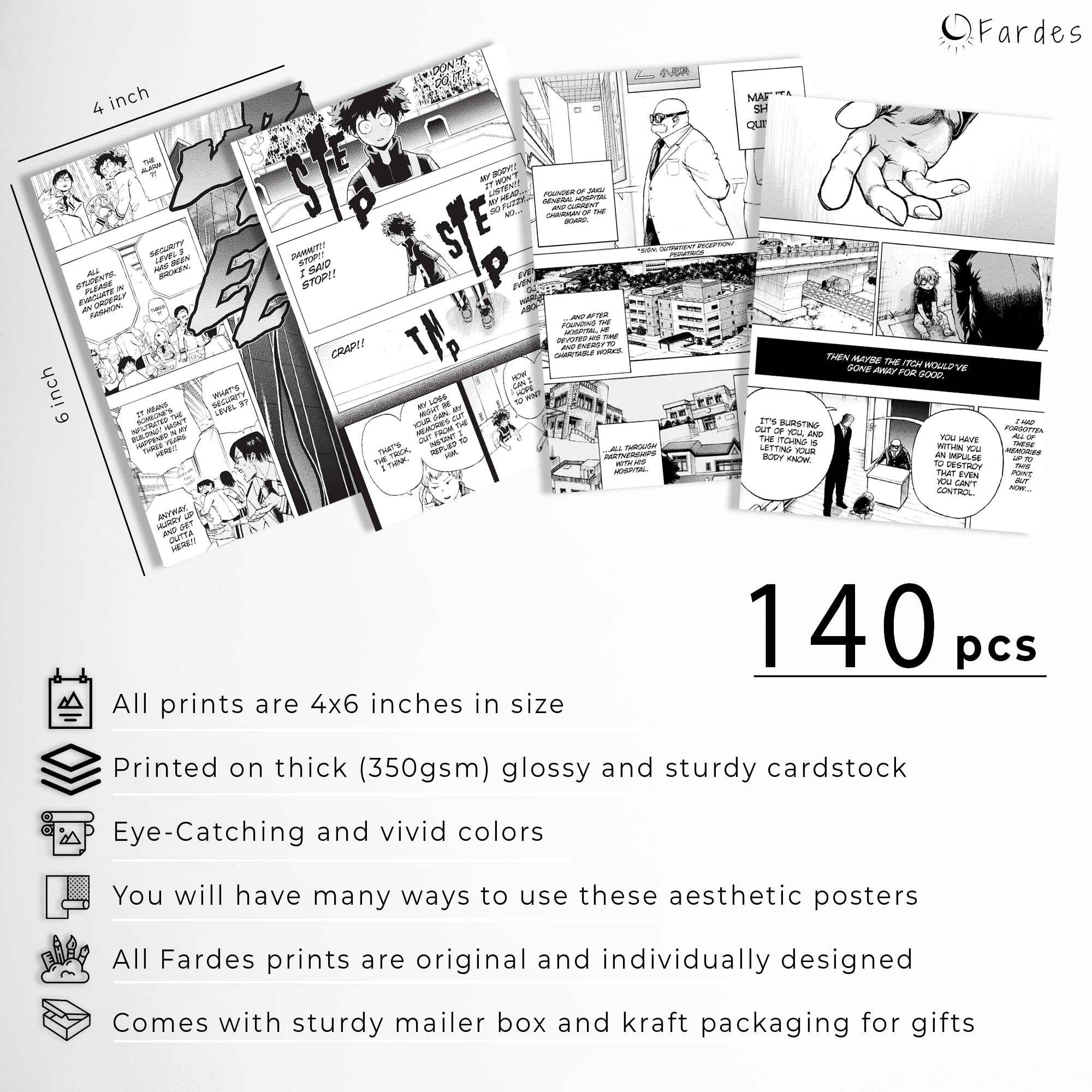 144pcs Anime Wall Art Prints - Manga Poster Collage Kit for Room Decor, Dorm Aesthetic & Teen Girl Bedroom | Perfect for Anime Fans, Gift Ideas & Japanese Pop Culture Enthusiasts