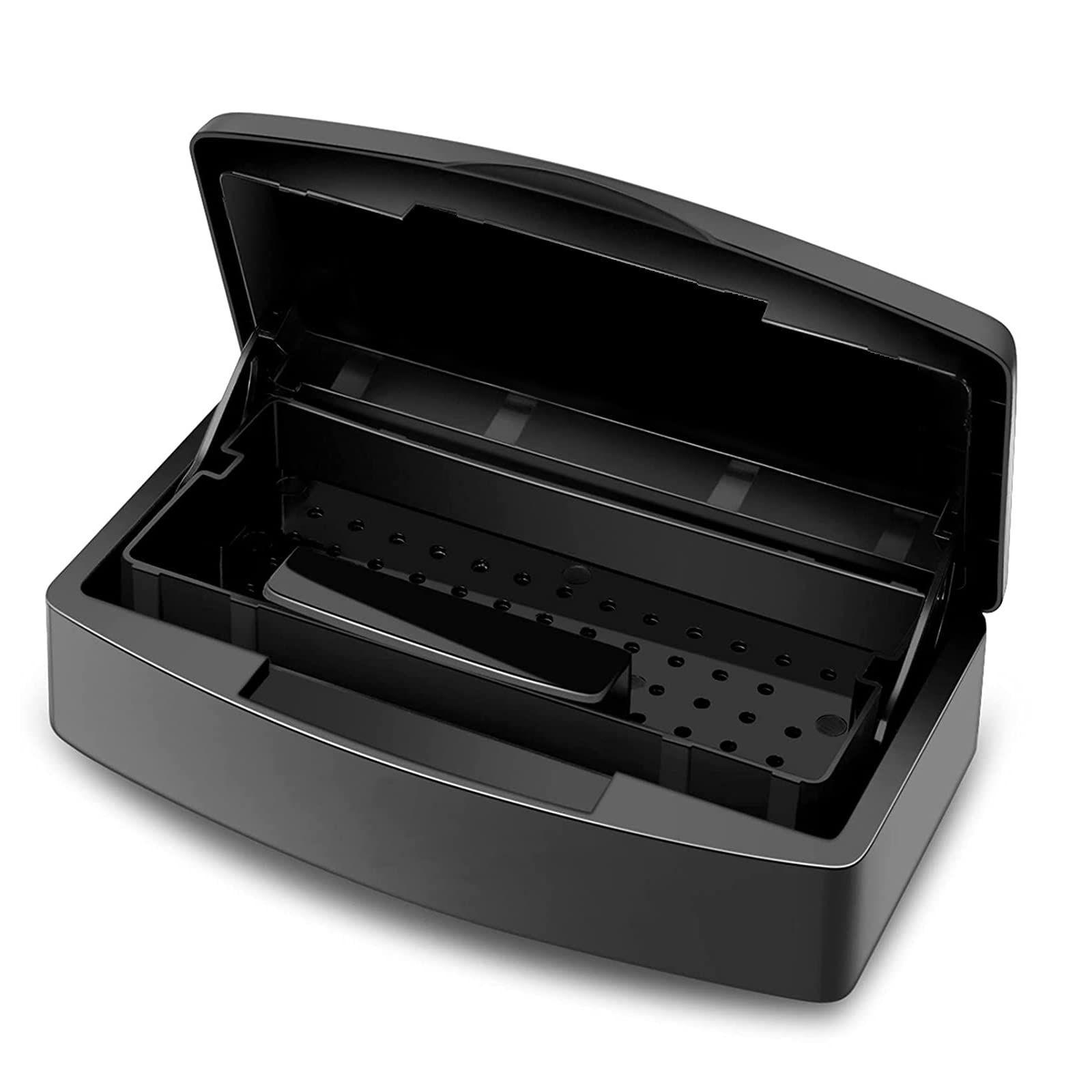 Sterilizing Tray for Nail Tools - Plastic Sanitizing Box & Storage Container for Manicure Equipment, Tweezers, Hair Salon & Spa Accessories - Perfect for Nail Art, Salon Hygiene & Professional Grooming