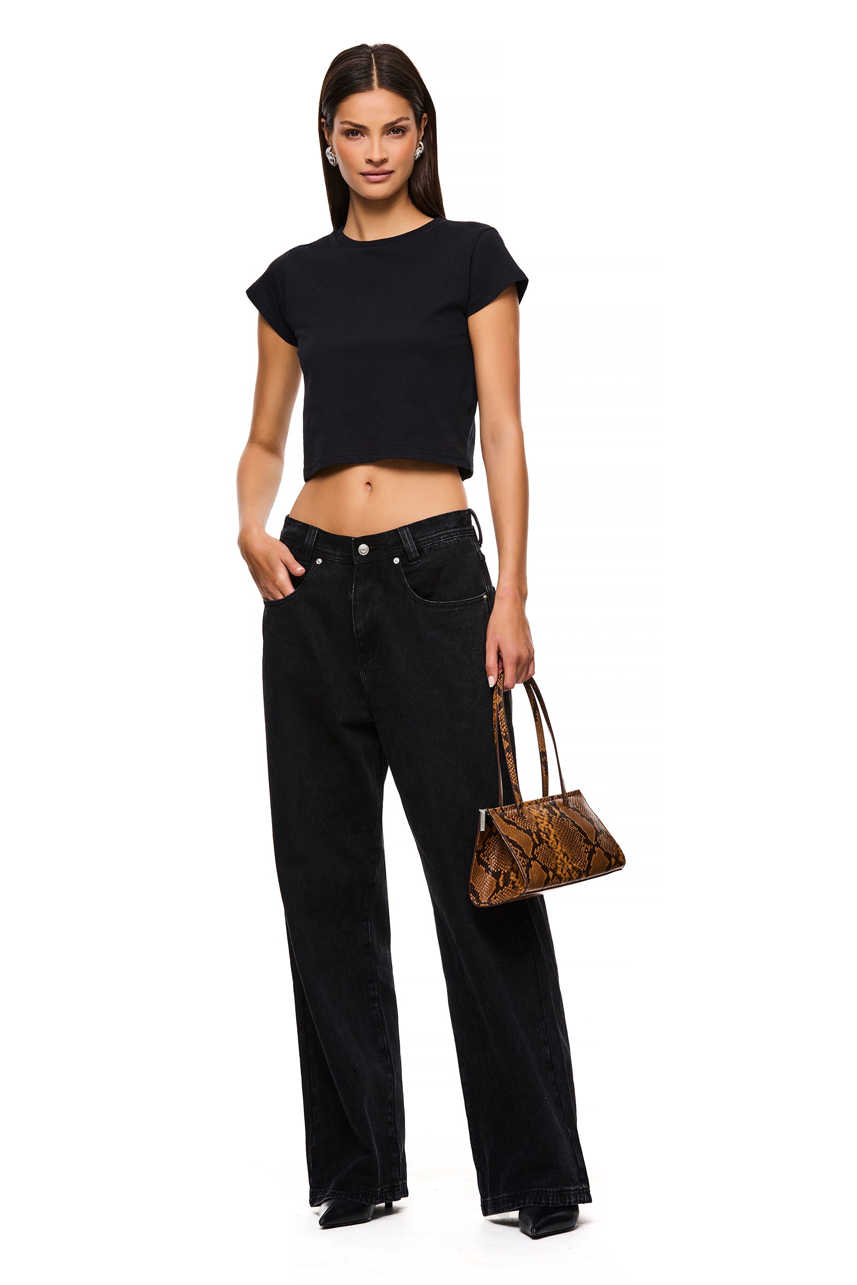 The Dayna Snake Bag - Stylish Vegan Leather Crossbody Purse for Women | Trendy Handbag for Work, Travel & Everyday Use
