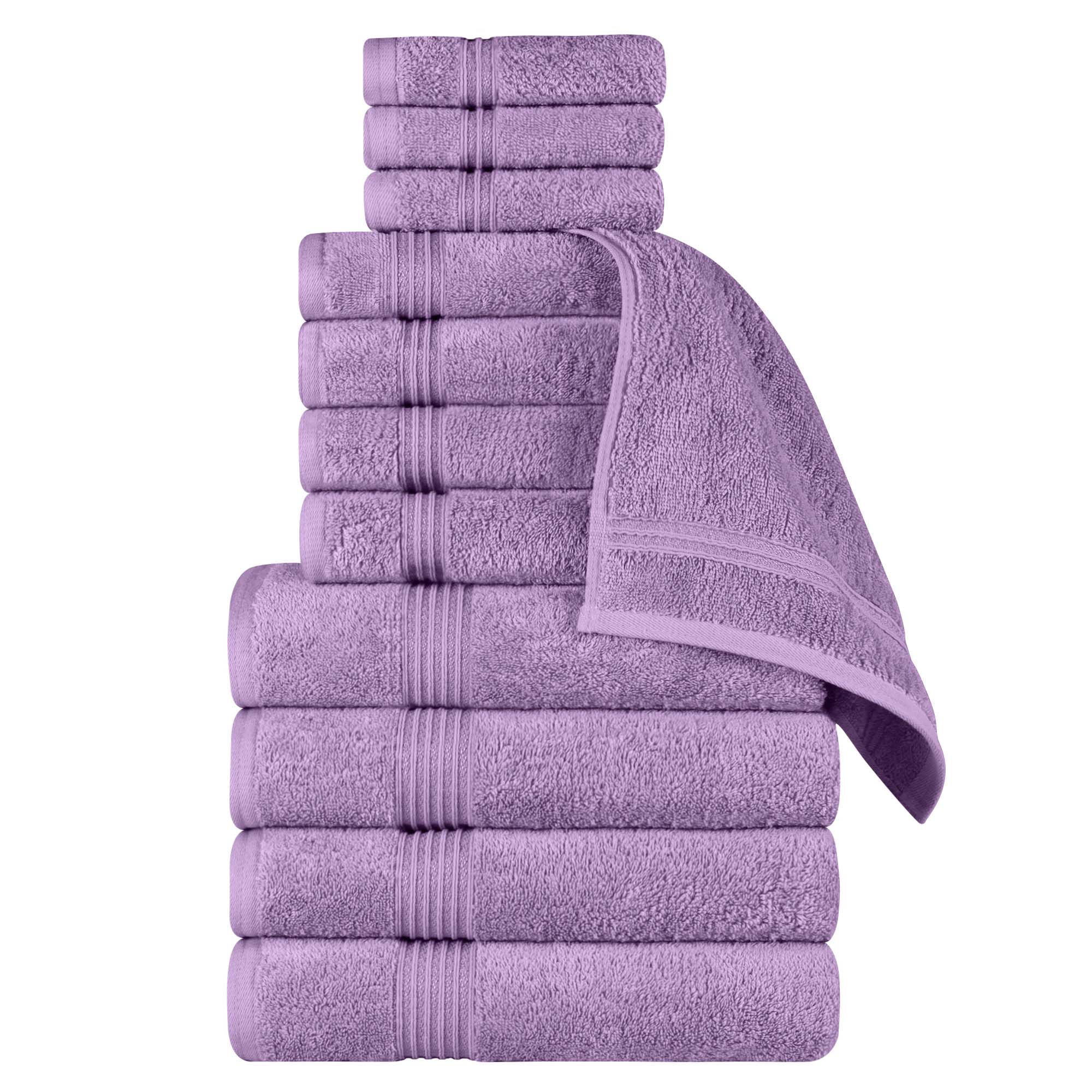 Premium 12-Piece Egyptian Cotton Towel Set - Ultra Soft, Highly Absorbent Bath Towels for Spa, Hotel & Luxury Home Use
