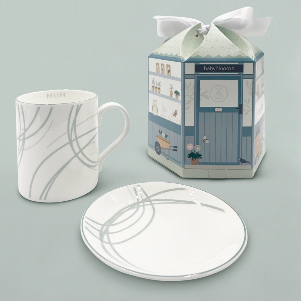 Premium Bone China Mug and Coaster Set - Elegant Tea & Coffee Cup with Matching Saucer - Perfect for Home, Office, or Gift Giving