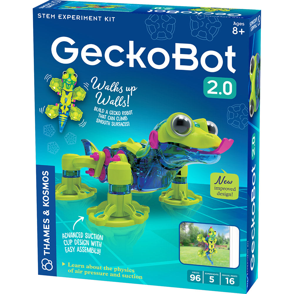 Geckobot 2.0 - Advanced Wall Climbing Robot Toy for Kids & Adults | STEM Educational Gadget | Perfect for Science Experiments, Birthday Gifts & Indoor Play