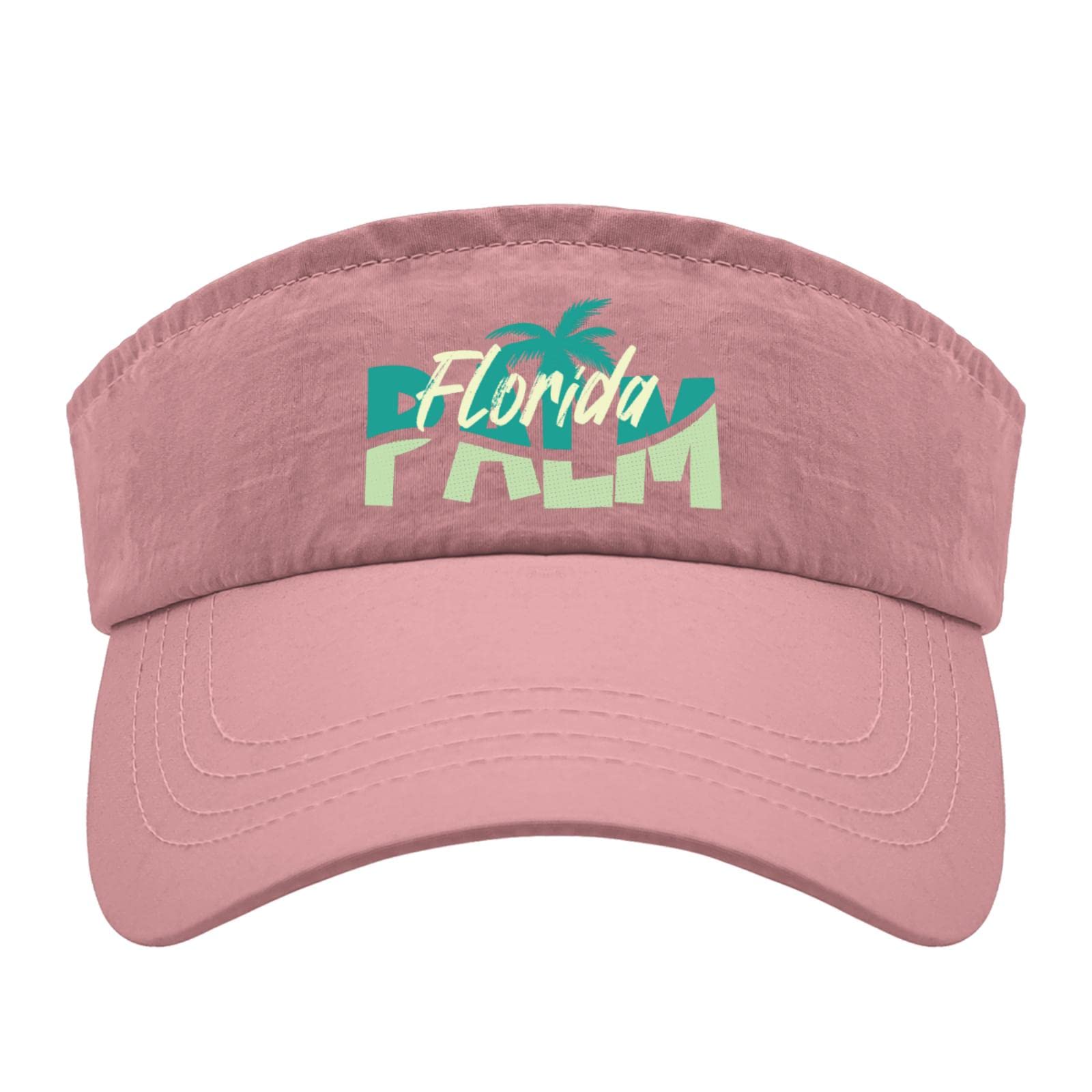 Florida Miami Beach Visor Hats for Adults - UV Protection Golf Cap for Outdoor Sports, Beach, Running & Summer Activities