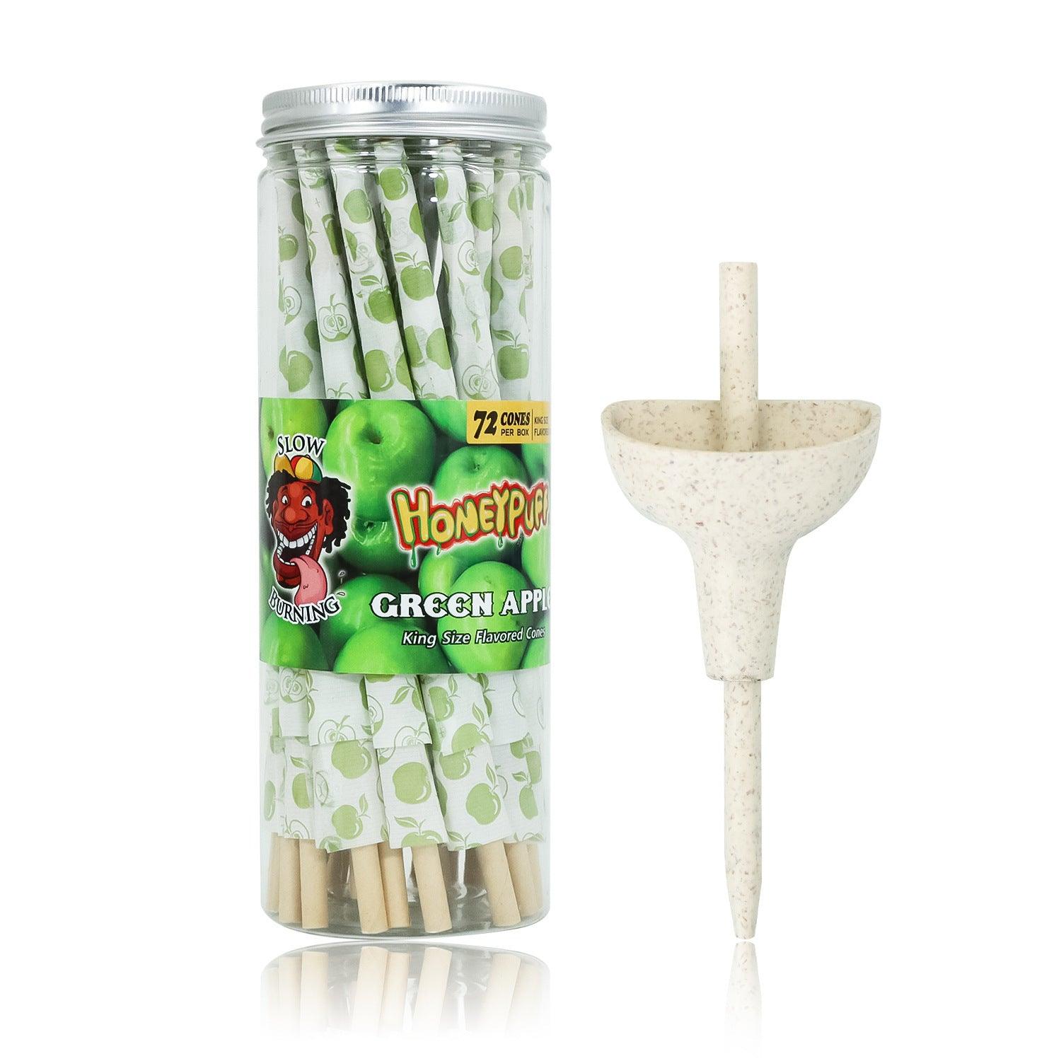 Honeypuff 110MM Classic Pre-Rolled Cones - 72 Fruit Flavored Rolling Papers for Smooth Smoking | Perfect for Herbal Blends, Tobacco & CBD Use at Home or Outdoors